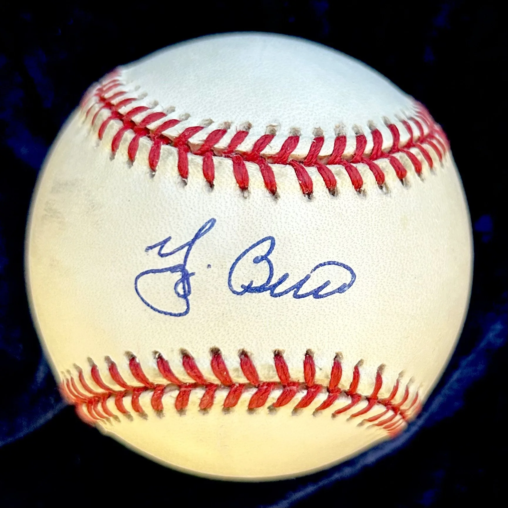 Yogi Berra Signed Official American League Baseball. PSA