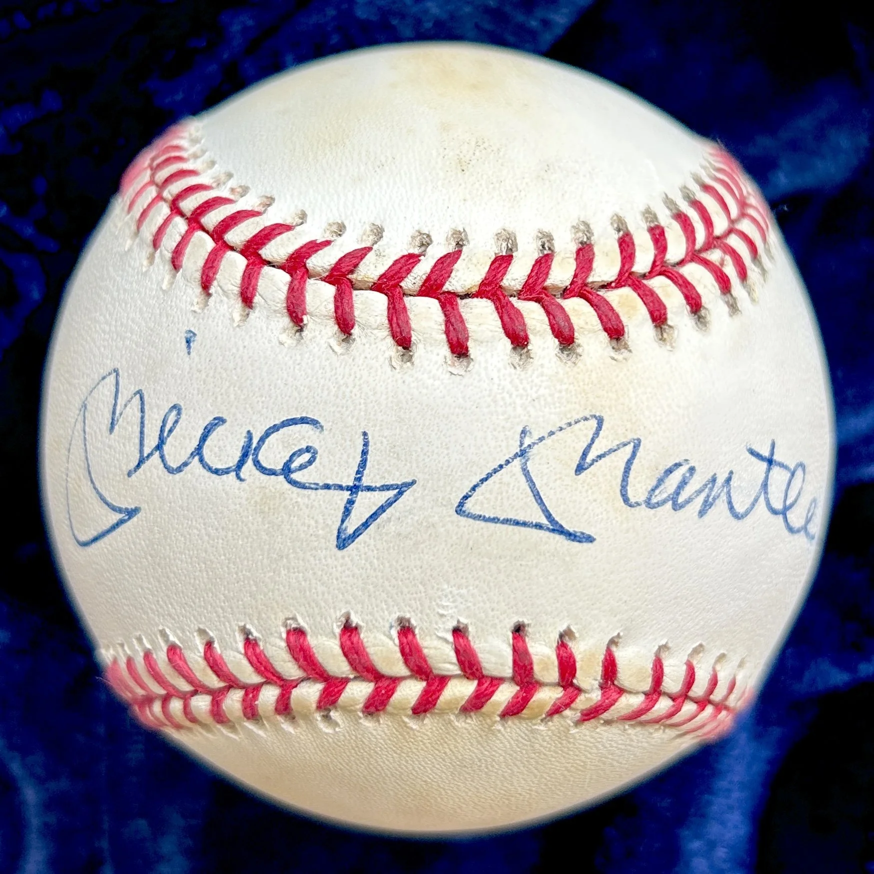 Mickey Mantle Signed Official American League Baseball. PSA, JSA