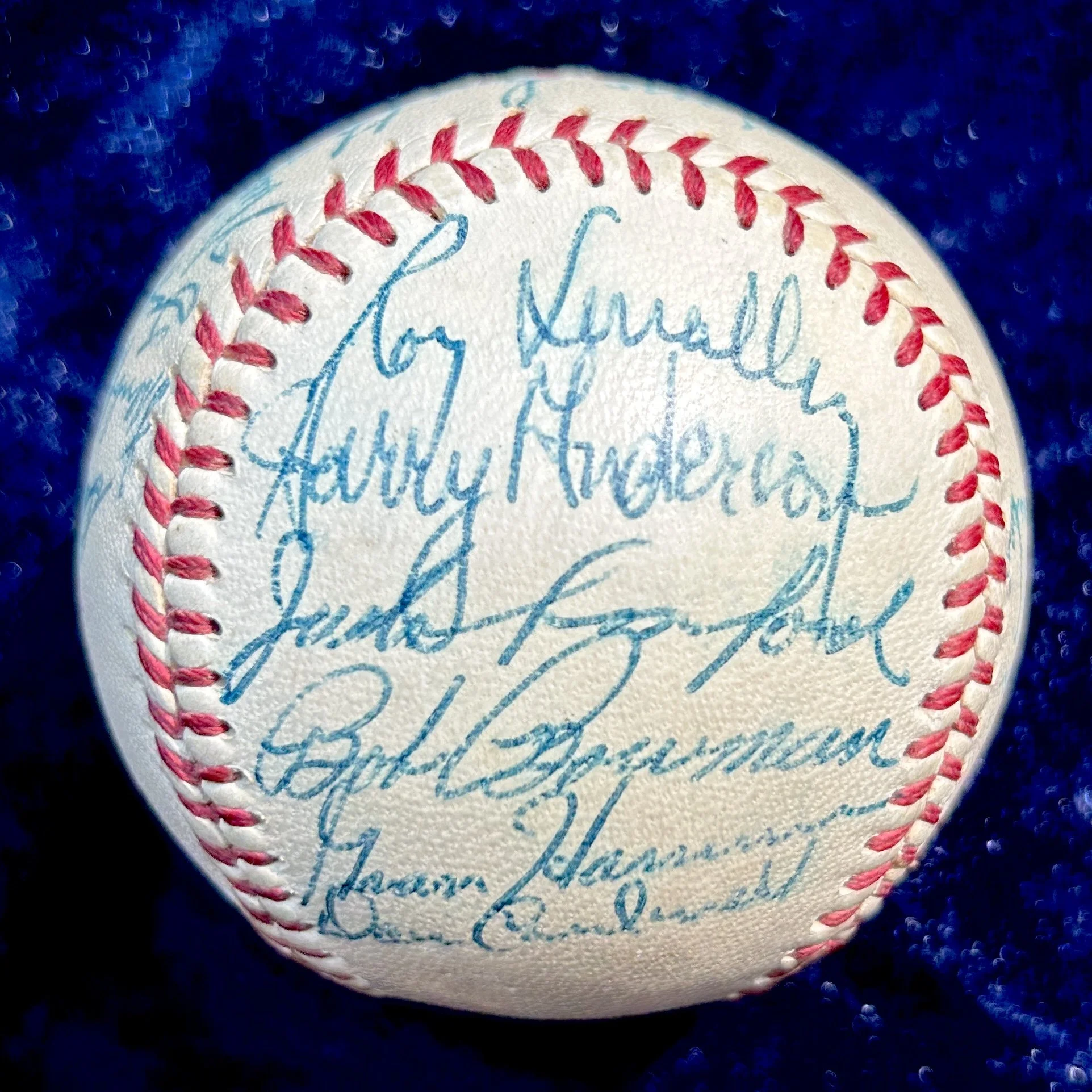 1957 Philadelphia Phillies Team Signed (23) Official National League Baseball. Robin Roberts, Harvey Haddix. PSA