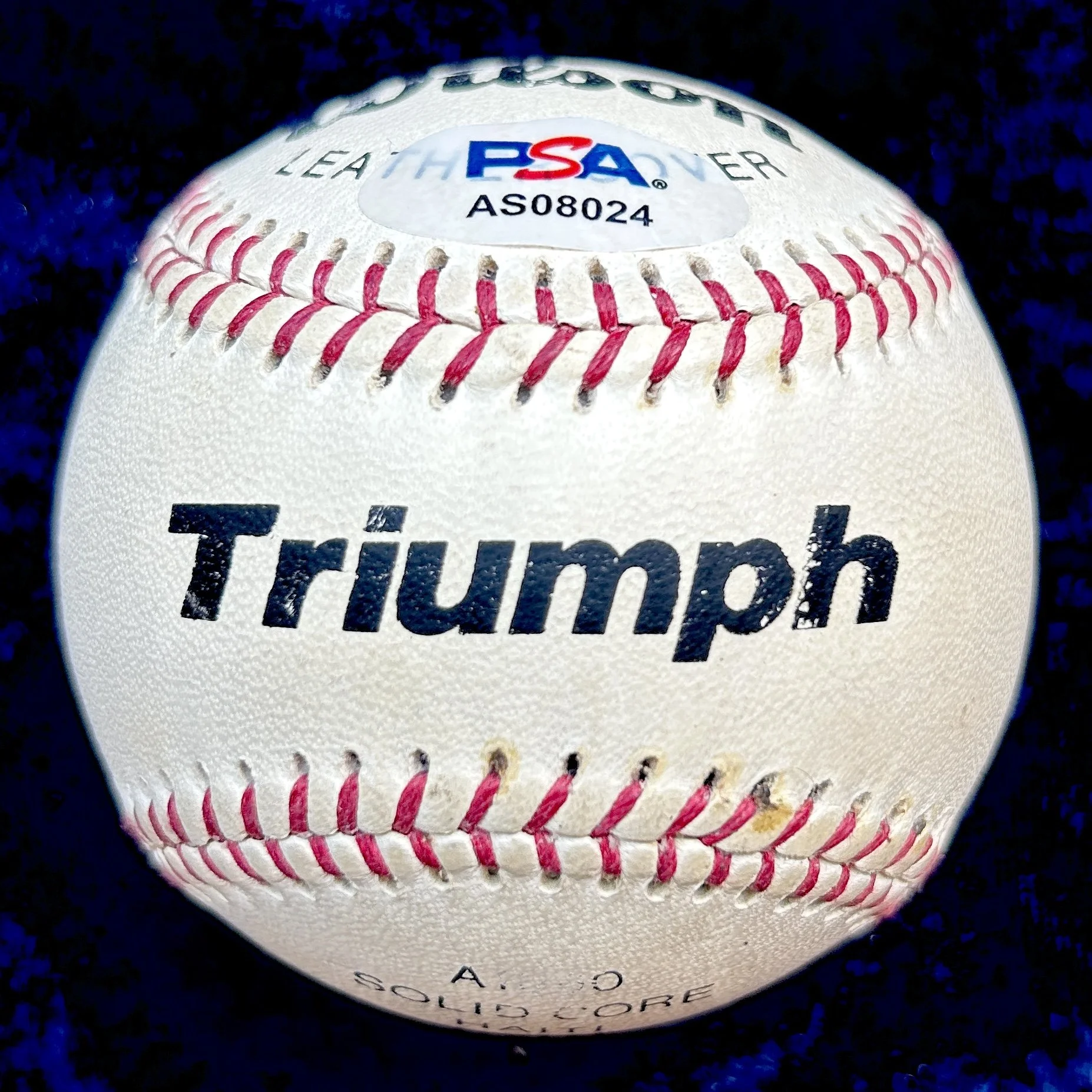 Mickey Mantle Signed Triumph Baseball. PSA