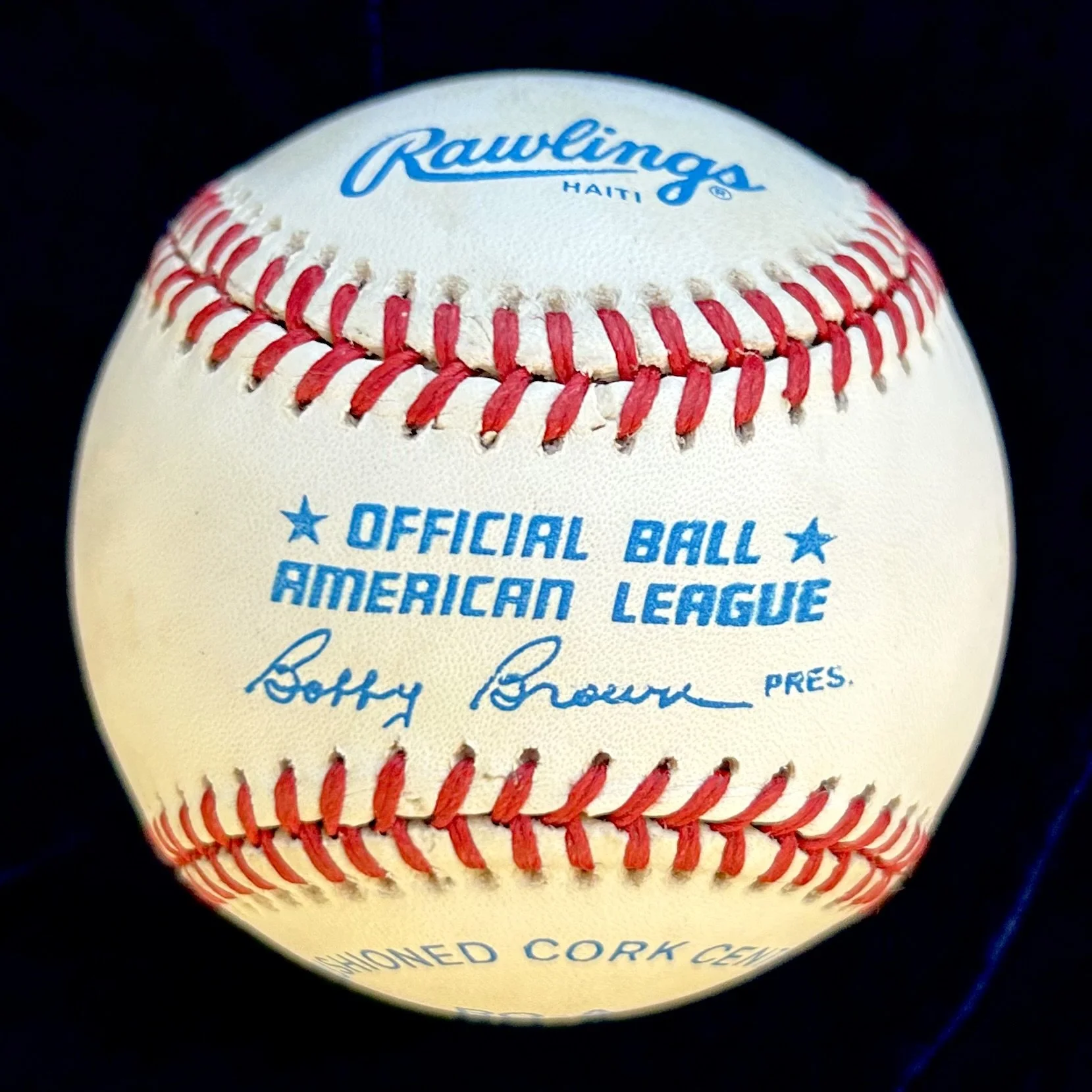 Ted Williams Signed Official American League Baseball. PSA