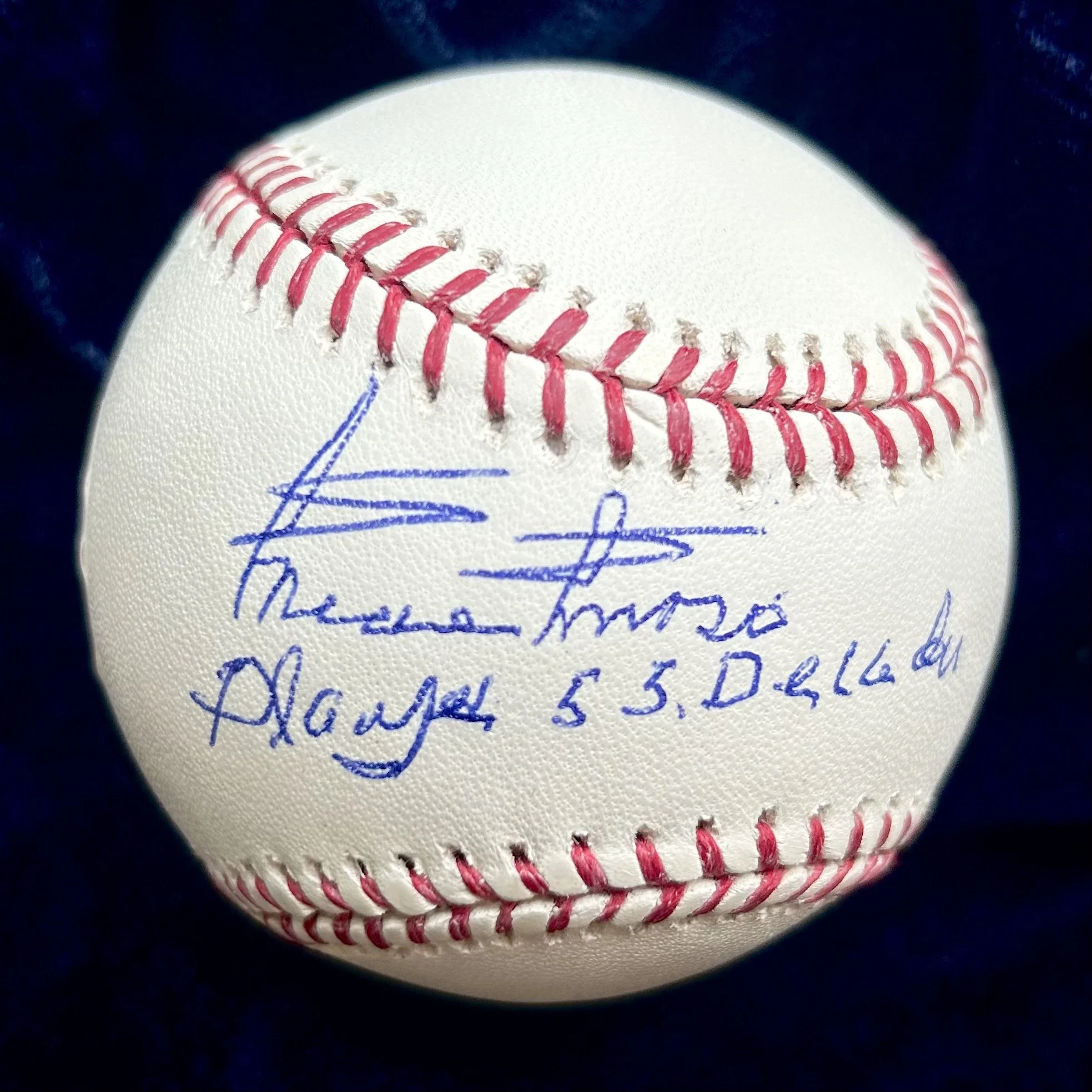 Minnie Minoso "Played 5 Decades" Signed Official National League Baseball. PSA