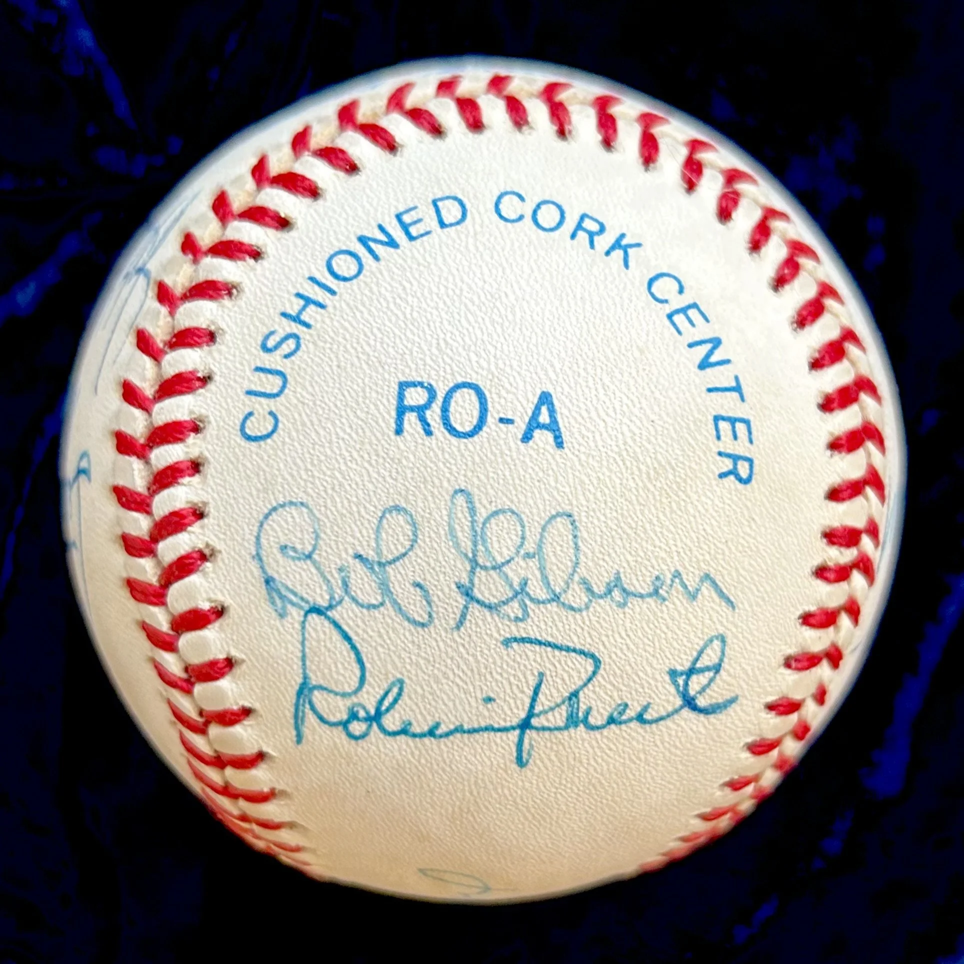 1984-90 Hall of Fame Pitchers Signed OAL Baseball. Koufax, Feller, Gibson, Roberts, Marichal, Drysdale, Spahn, Ford. JSA