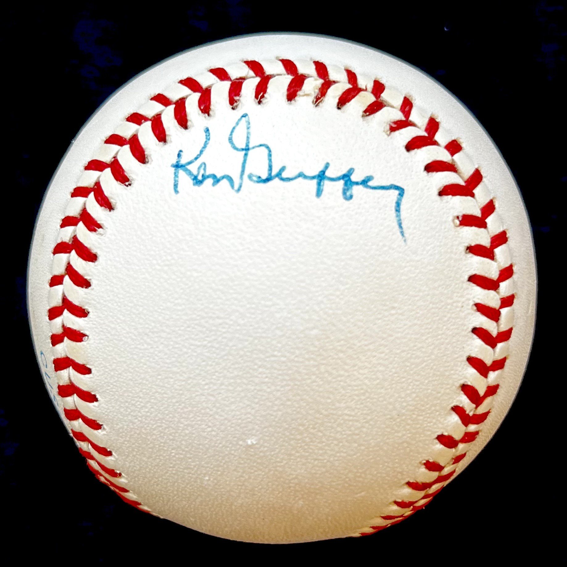Ken Griffey Jr. Double Signed Official American League Baseball. JSA