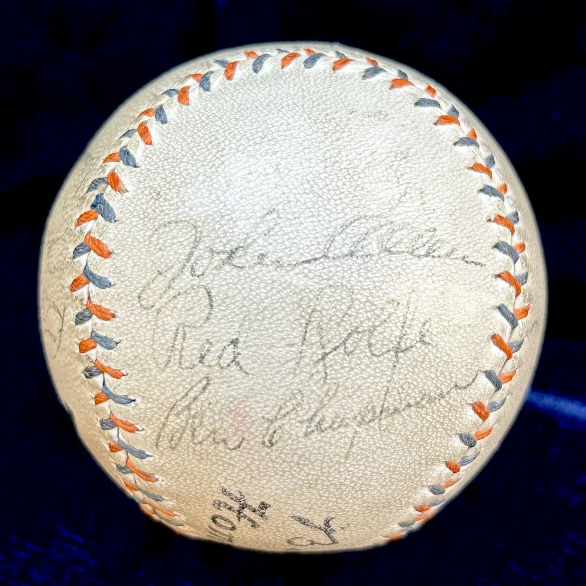 1935 New York Yankees Team Signed (14) Official Babe Ruth Home Run Special Baseball. Lou Gehrig. JSA