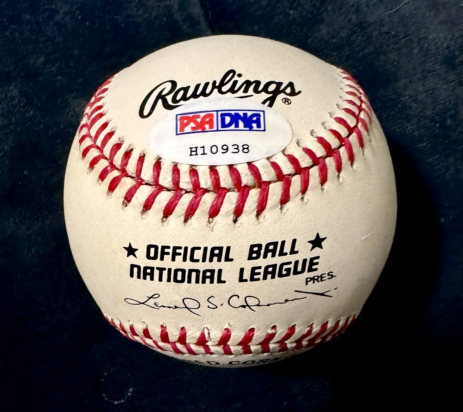 Hank Aaron “HOF 82” Signed Official NL Baseball. Beckett, PSA