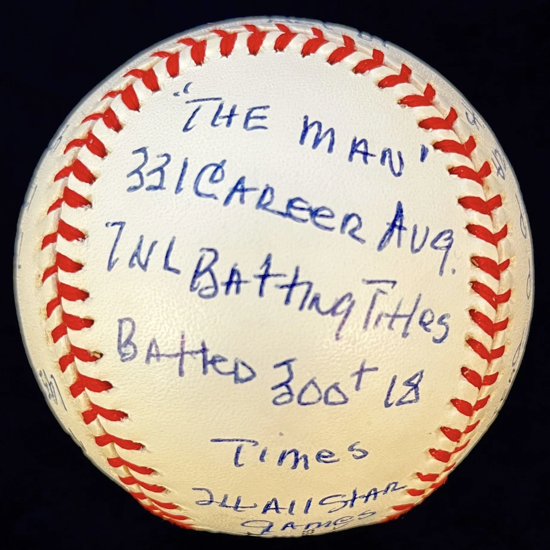 Stan Musial Signed OML Baseball. 20 Stat Inscriptions. ReggieJackson. Ltd 1000. Beckett