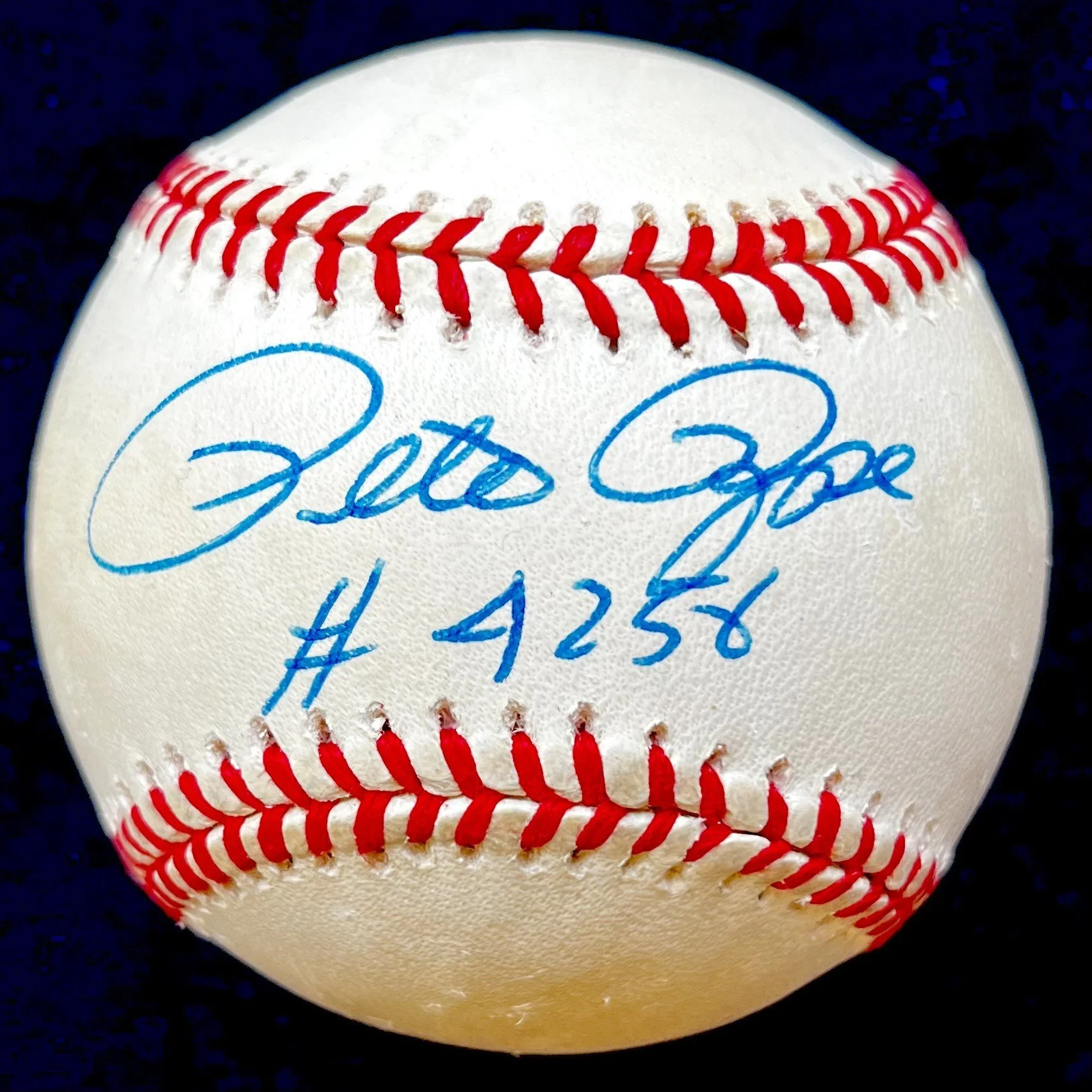 Pete Rose Signed "#4256" Official National League Baseball. JSA