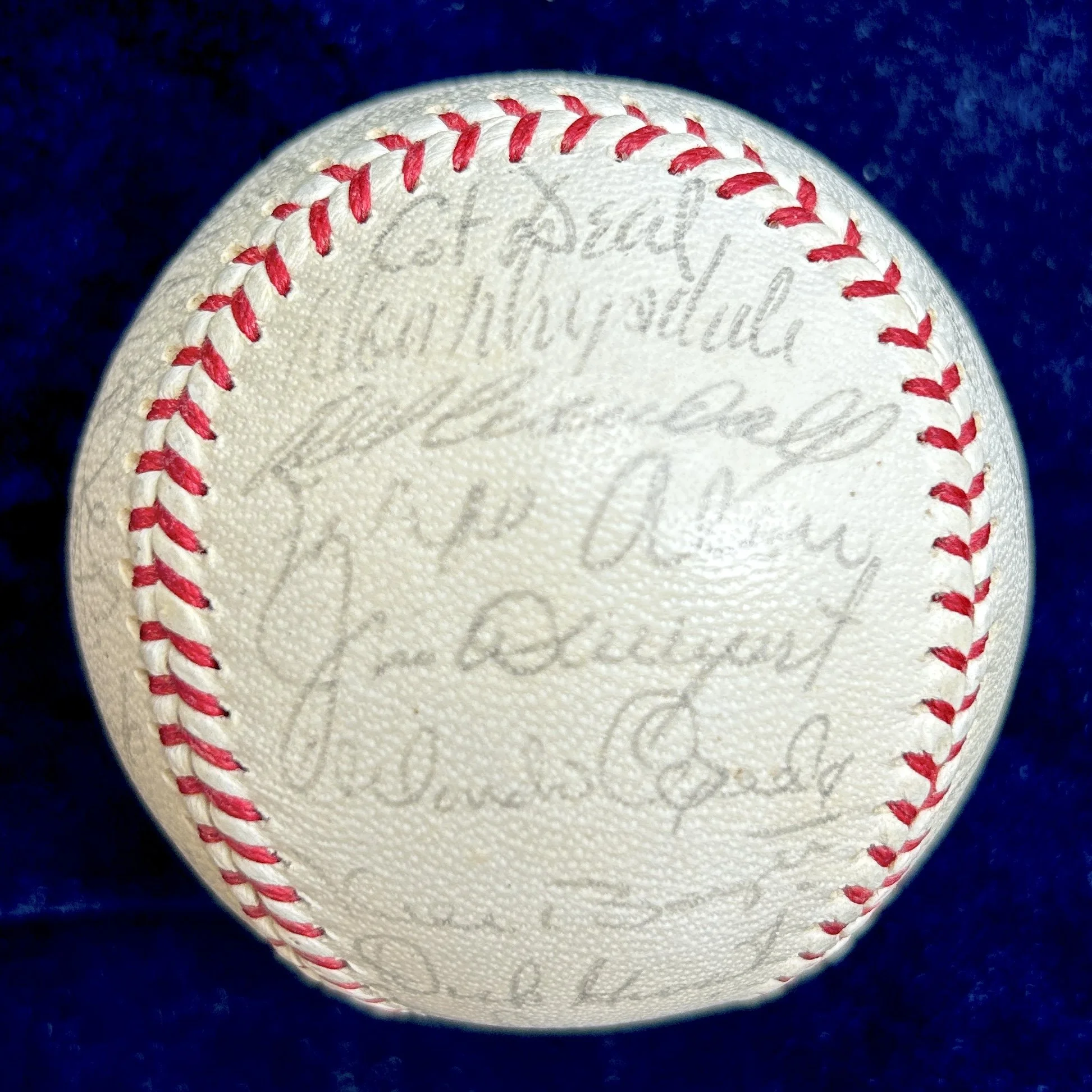 1962 National League All-Stars Multi-Signed (30) Baseball. Clemente, Stengel, Koufax, Spahn, Drysdale, Cepeda, Banks, Musial. PSA