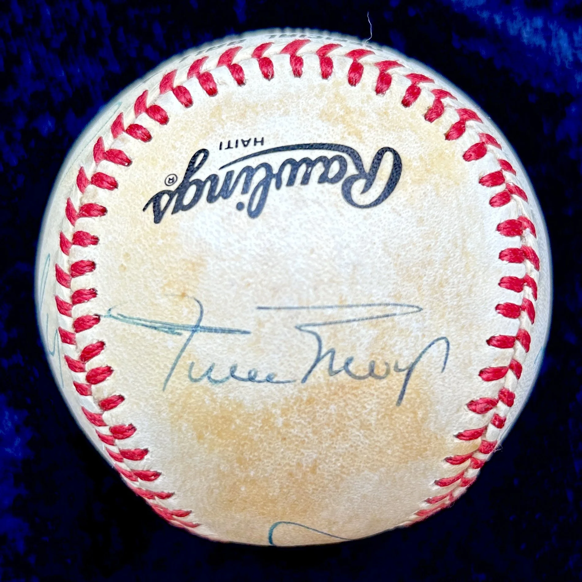 3000 Hit Club Signed (9) Official National League Baseball. Kaline, Brock, Aaron, Musial, Yastrzemski, Carew, Mays, Rose. PSA