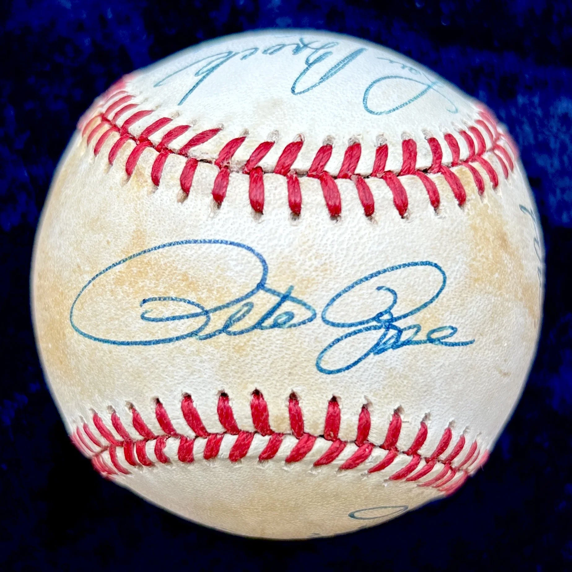3000 Hit Club Signed (9) Official National League Baseball. Kaline, Brock, Aaron, Musial, Yastrzemski, Carew, Mays, Rose. PSA