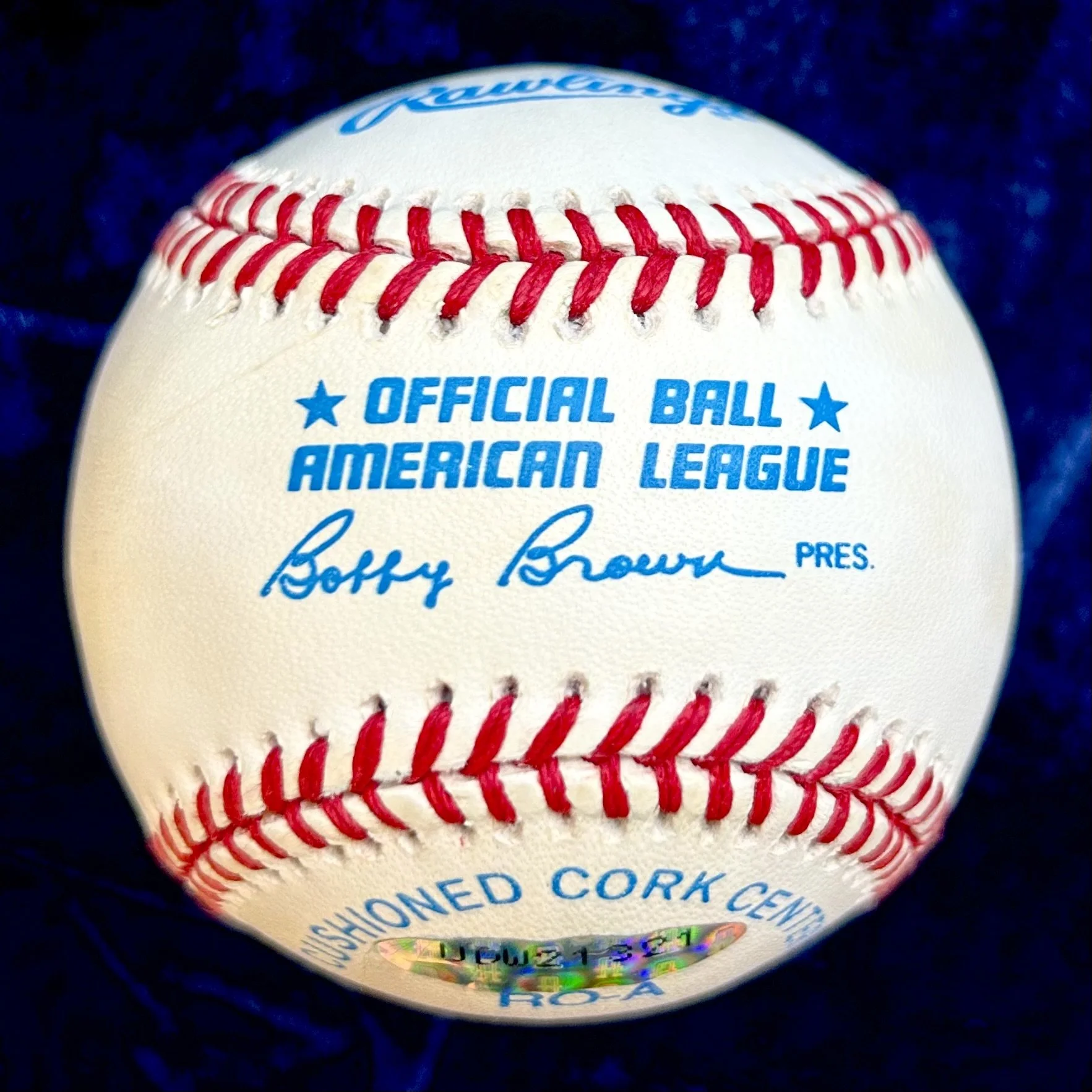 Ted Williams .406 Signed Official American League Baseball. Upper Deck Authenticated