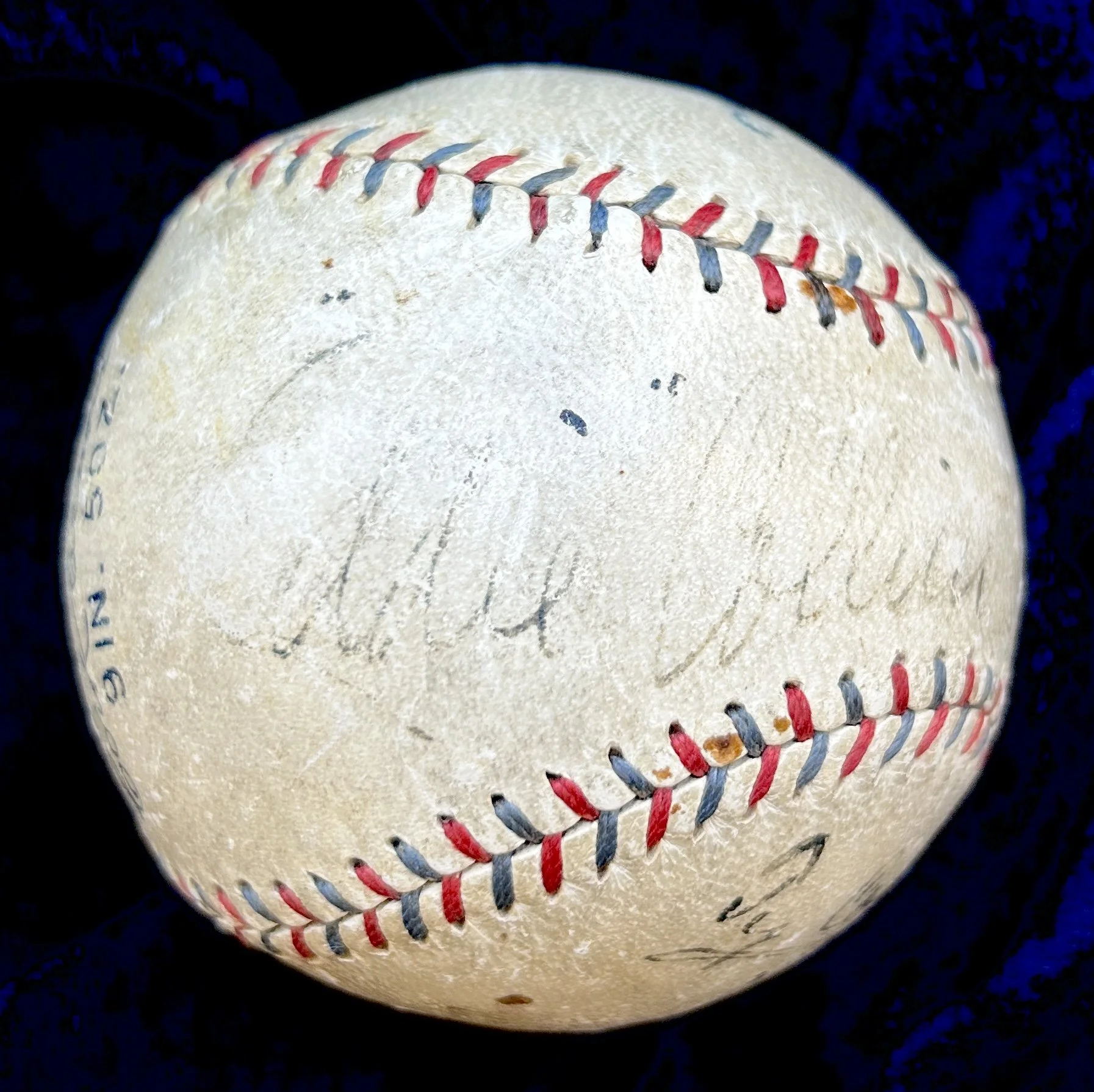Ty Cobb and Eddie Collins Dual-Signed Official American League Baseball. JSA