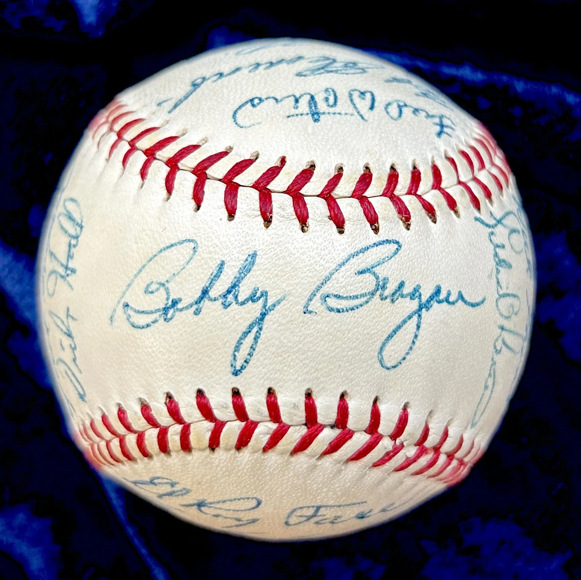 1956 Pittsburgh Pirates Signed (20) Official National League Baseball. Clemente. Beckett