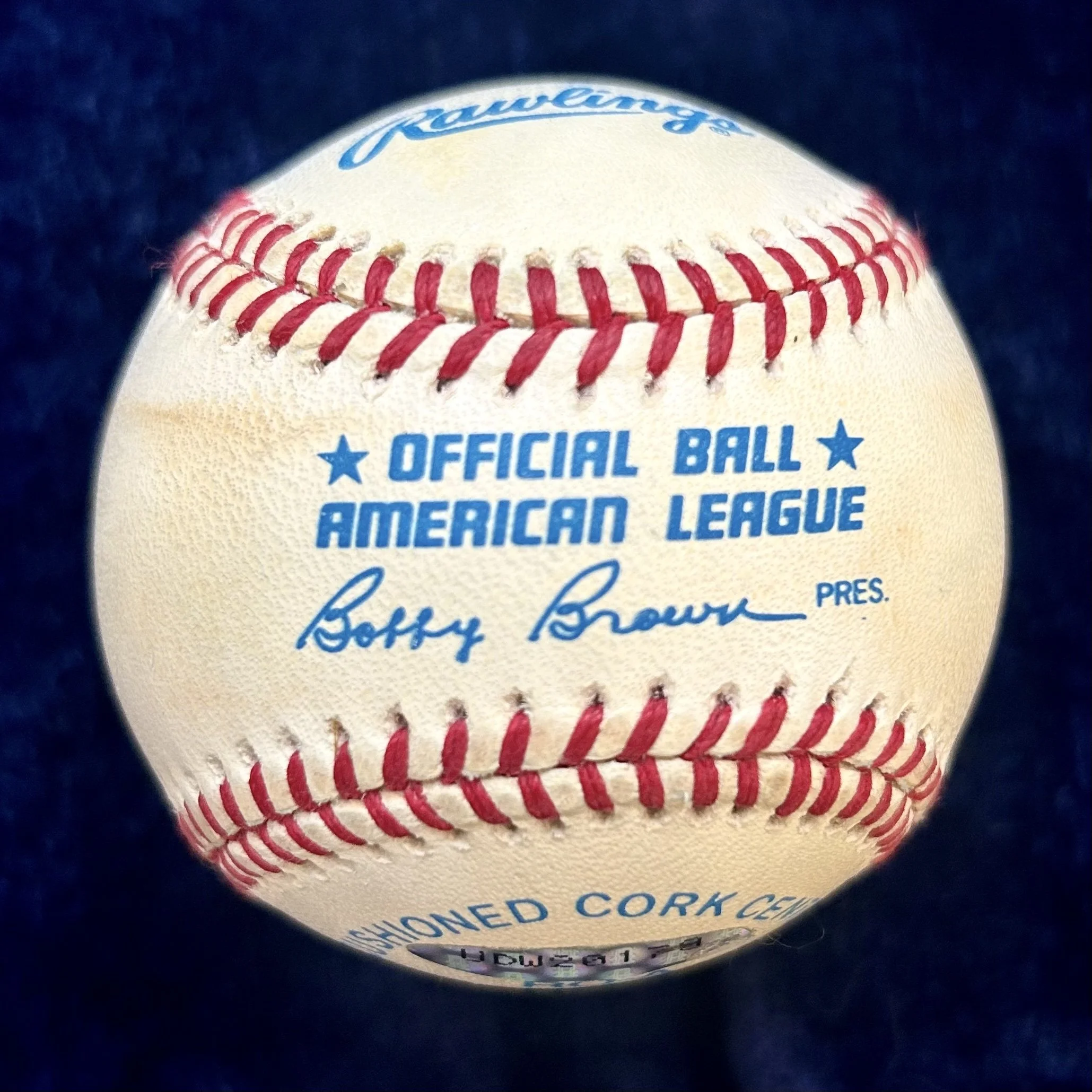 Ted Williams .406 Signed Official American League Baseball. Upper Deck Authenticated