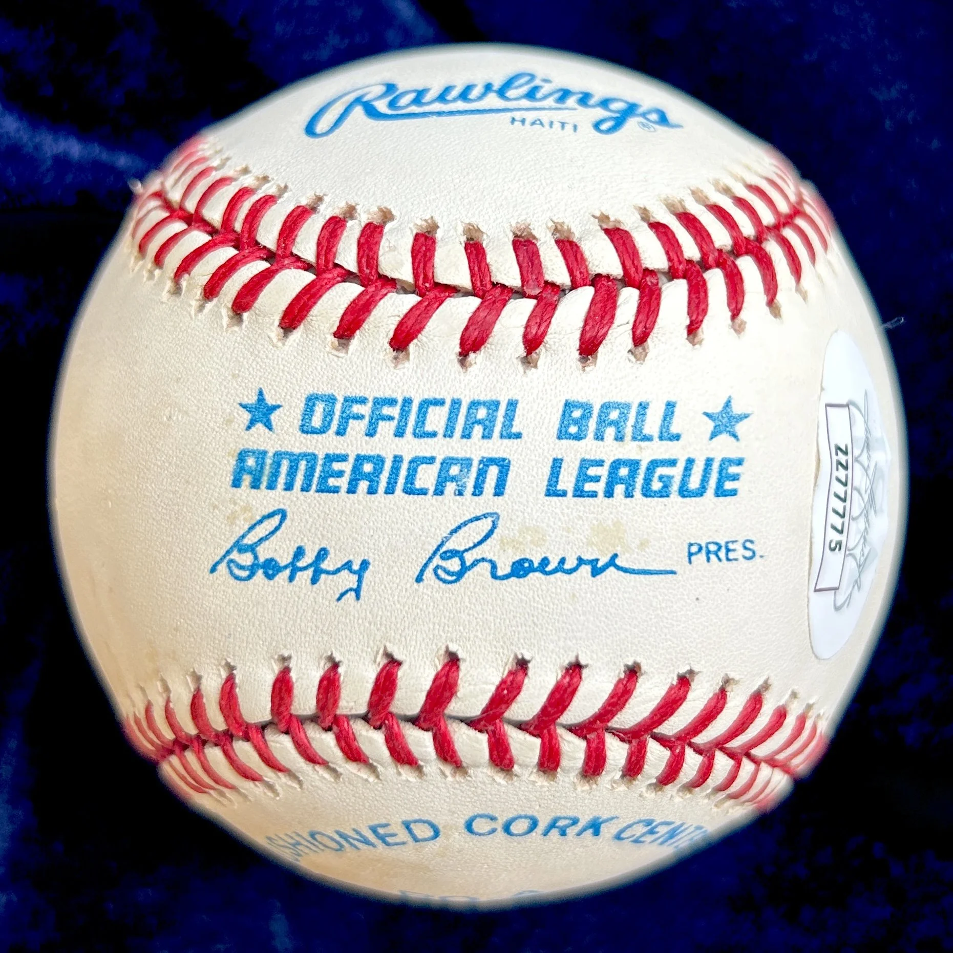 Mickey Mantle Signed "HOF '74" Official American League Baseball. PSA