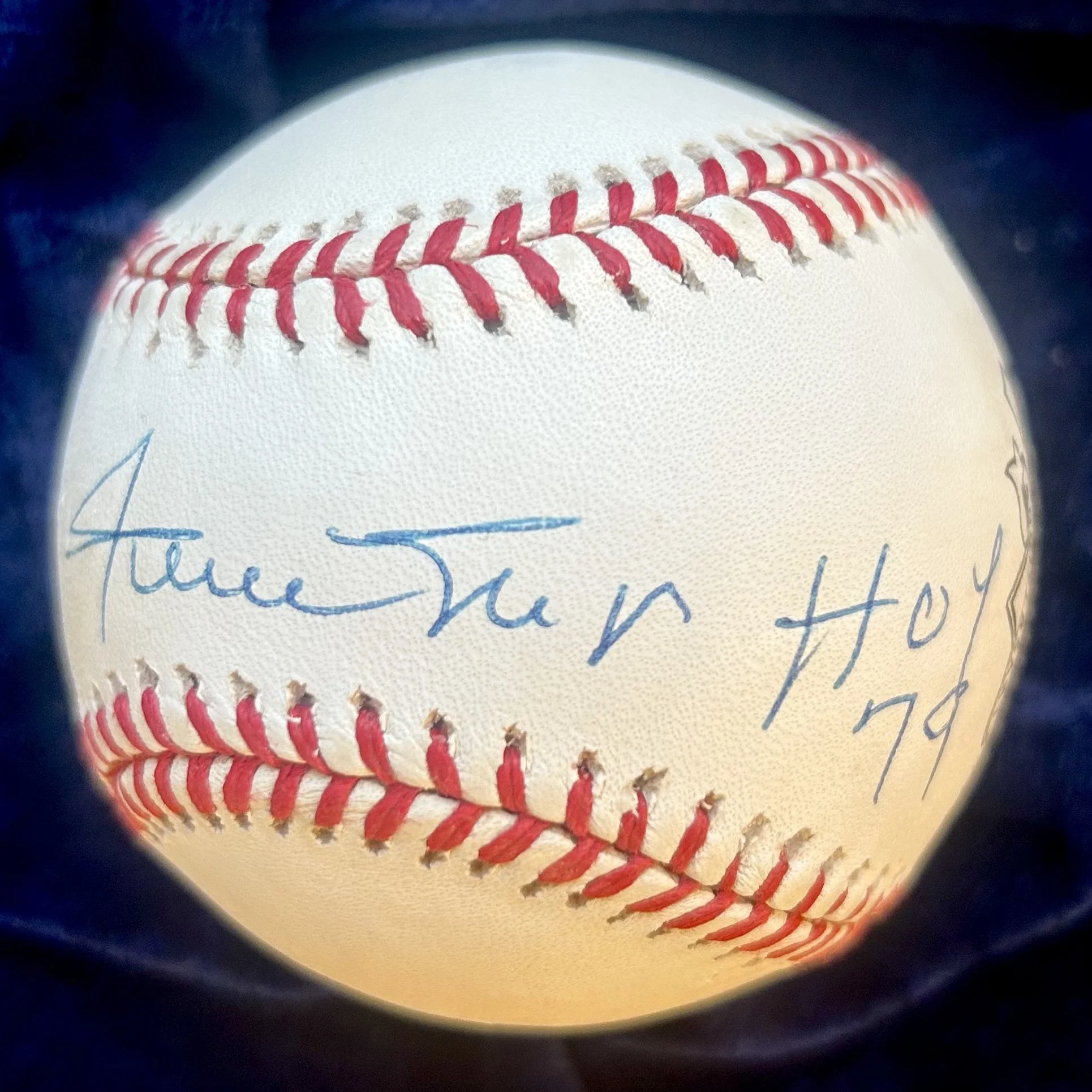 Willie Mays "HOF 79" Signed Official National League Baseball. PSA