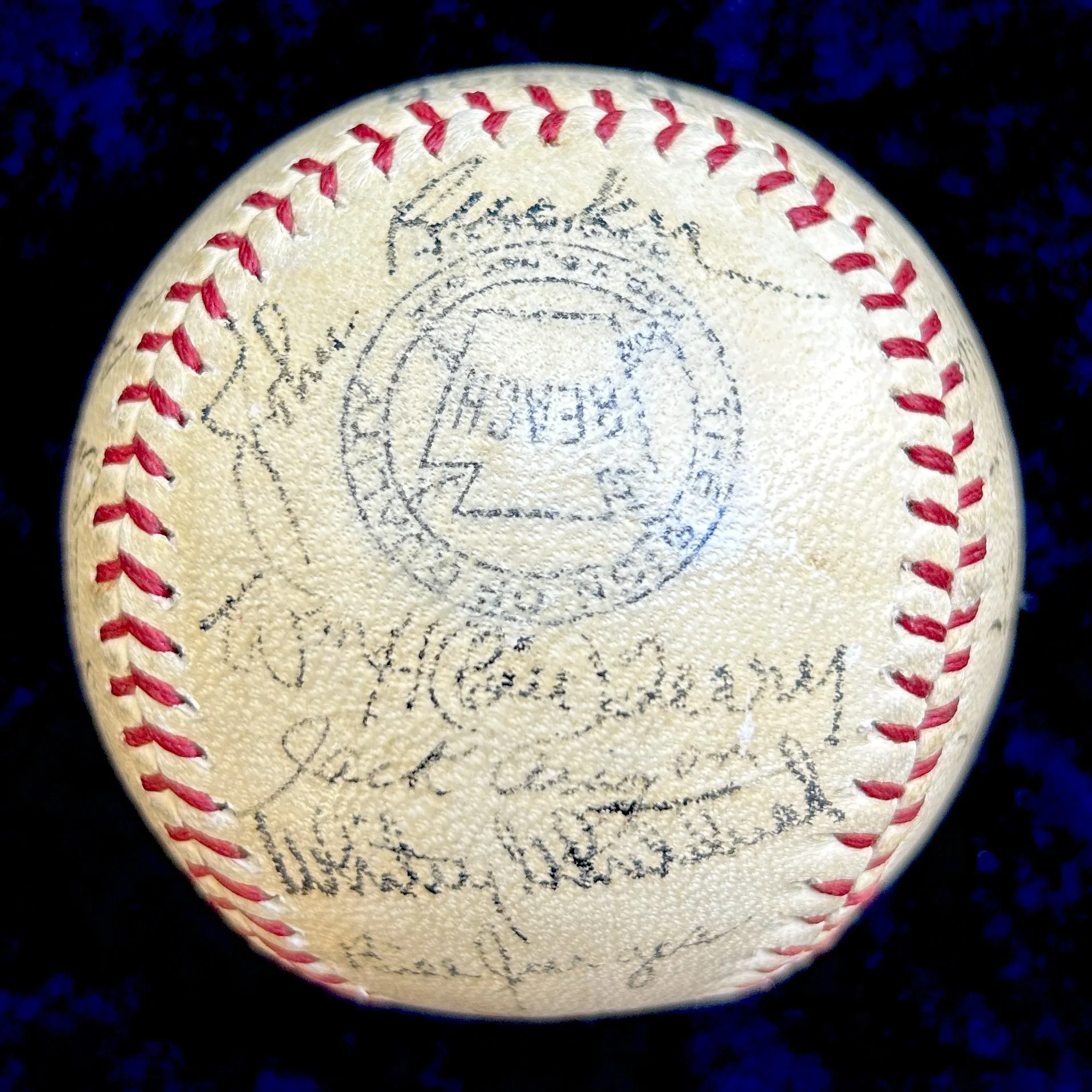 1941 New York Giants Team Signed (25) Official League Baseball. Mel Ott, Carl Hubbell, Gabby Hartnett. PSA