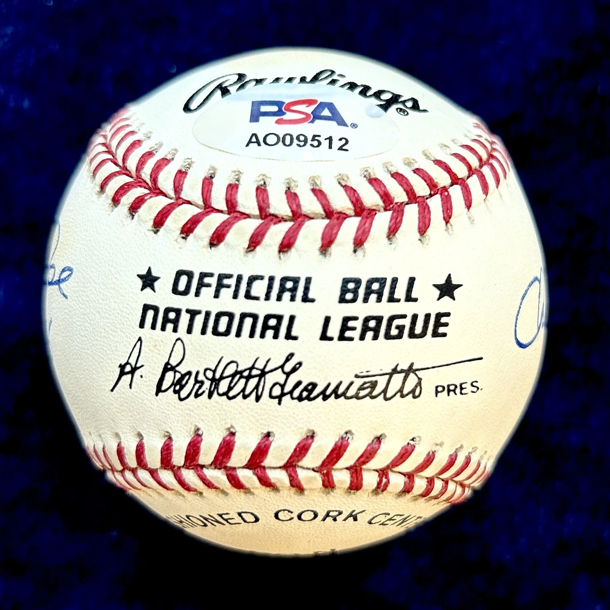 Pete Rose “Charlie Hustle, "#4256,” and "All Time Hit King" Signed Official National League Baseball. PSA