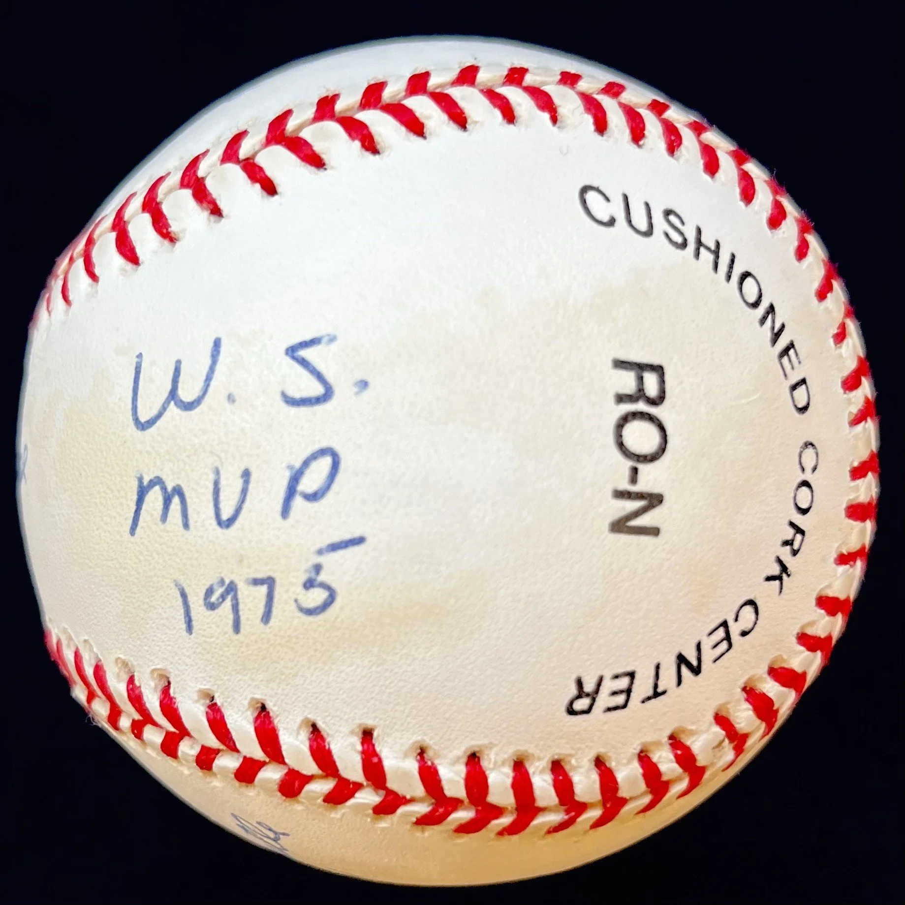 Pete Rose Signed 7 Stat Inscription Official Major League Baseball. JSA