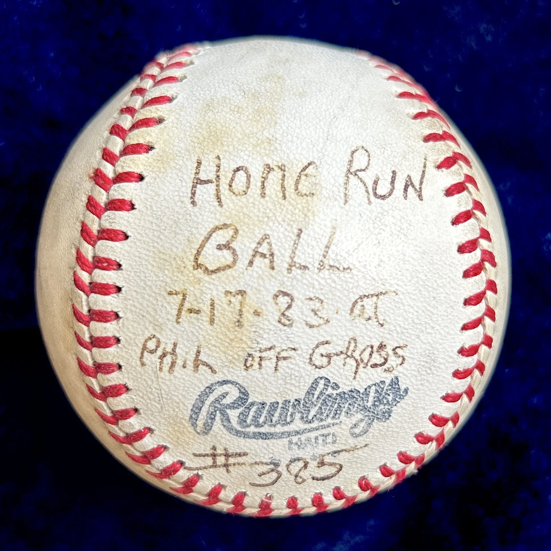 Johnny Bench "Catch Ya Later" Signed Official National League Baseball. PSA