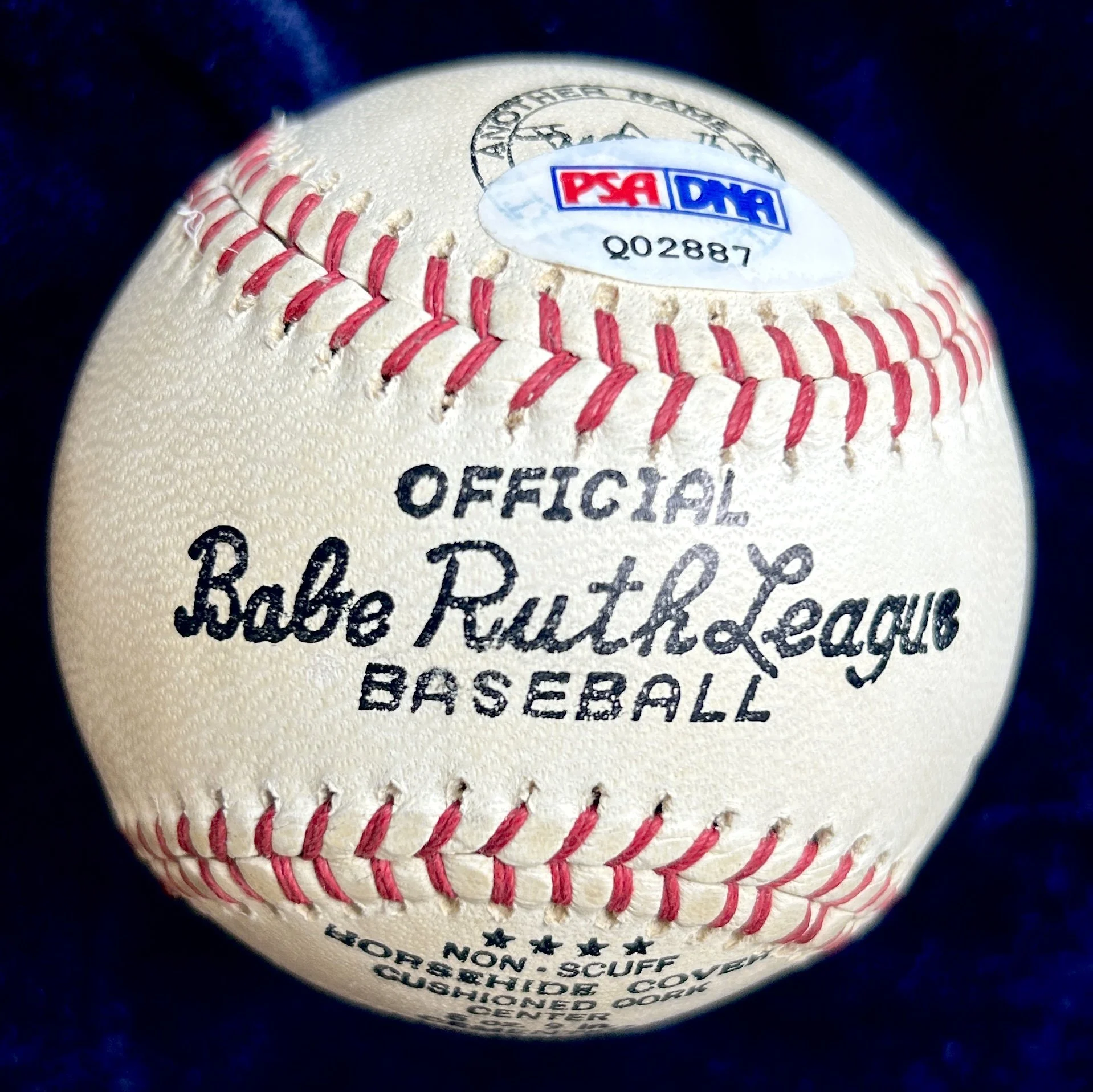 Mickey Mantle "Best Wishes" Signed Vintage Babe Ruth League Baseball. PSA