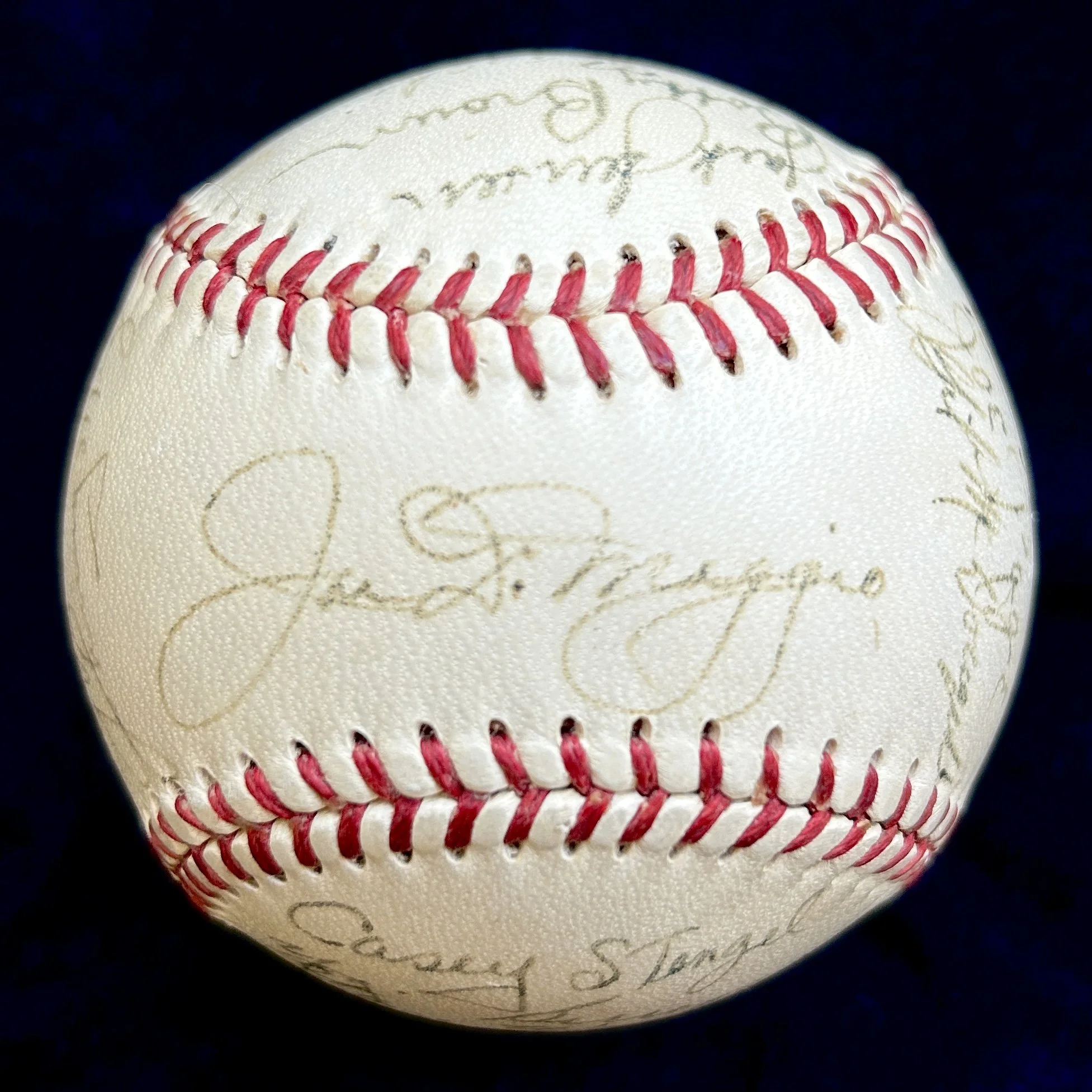 1951 New York Yankees World Series Champion Team Signed (24) Baseball. DiMaggio, Mize, Berra. JSA