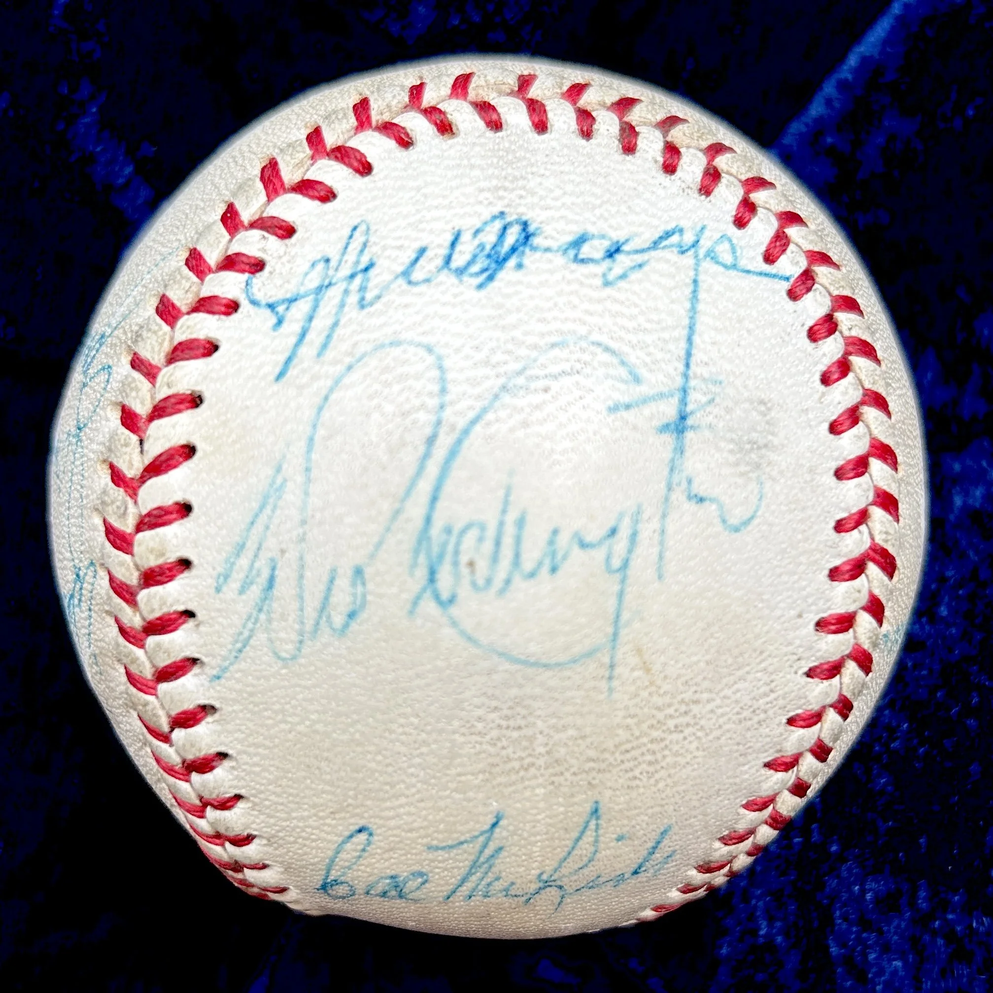 Baseball Greats Multi-Signed (11) National Baseball Congress Official NBC-O Baseball. Satchel Paige, Whitey Herzog. PSA