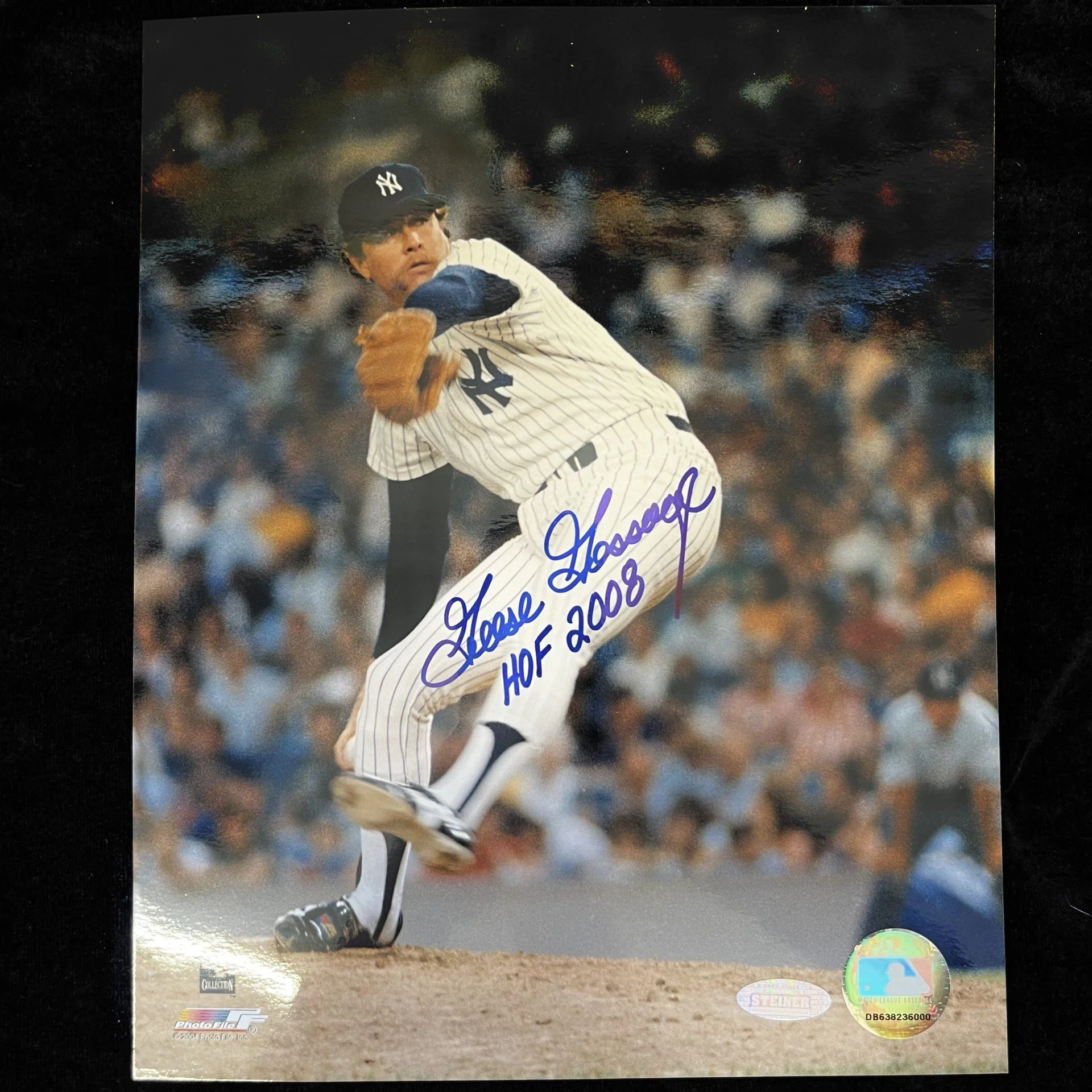 Goose Gossage "HOF 2008" Signed Color Photo. Steiner Sticker