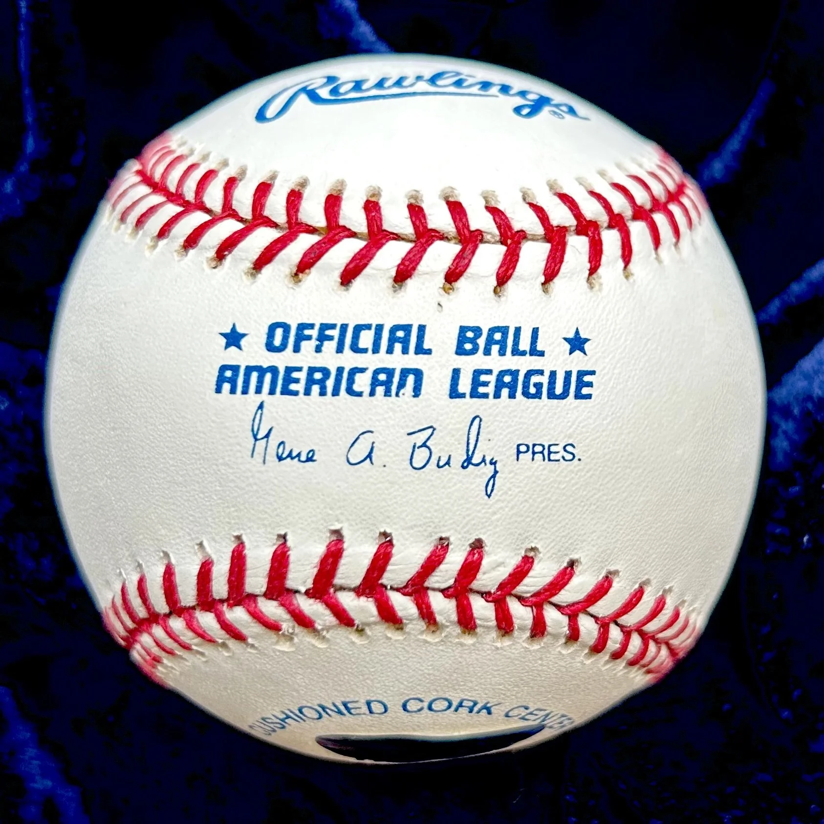 Yogi Berra Signed Official American League Baseball. Steiner