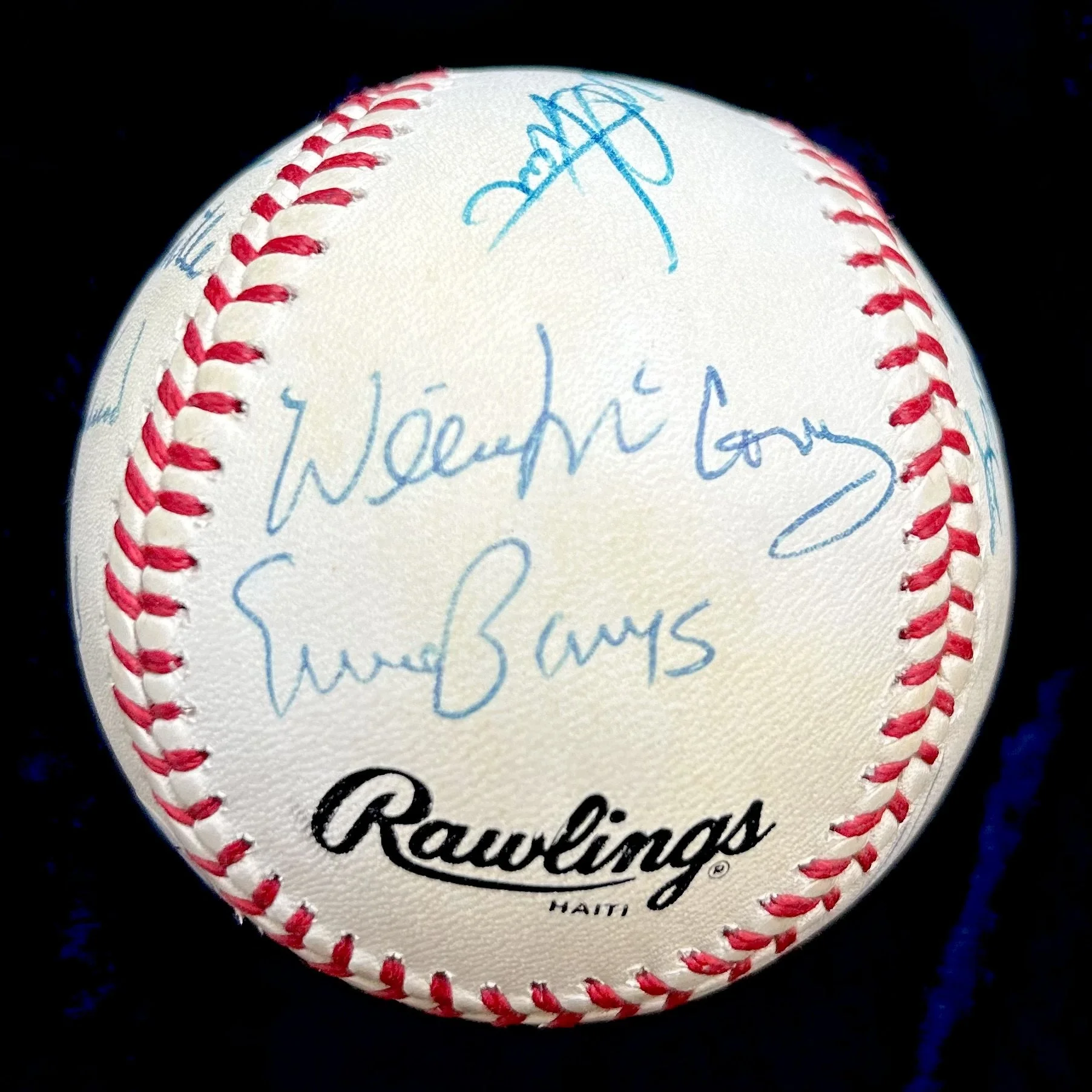 500 Home Run Club Multi-Signed (12) Official National League Baseball. Mickey Mantle, Willie Mays, Willie McCovey, Ernie Banks, Harmon Killebrew, Frank Robinson, Ted Williams, Reggie Jackson.JSA