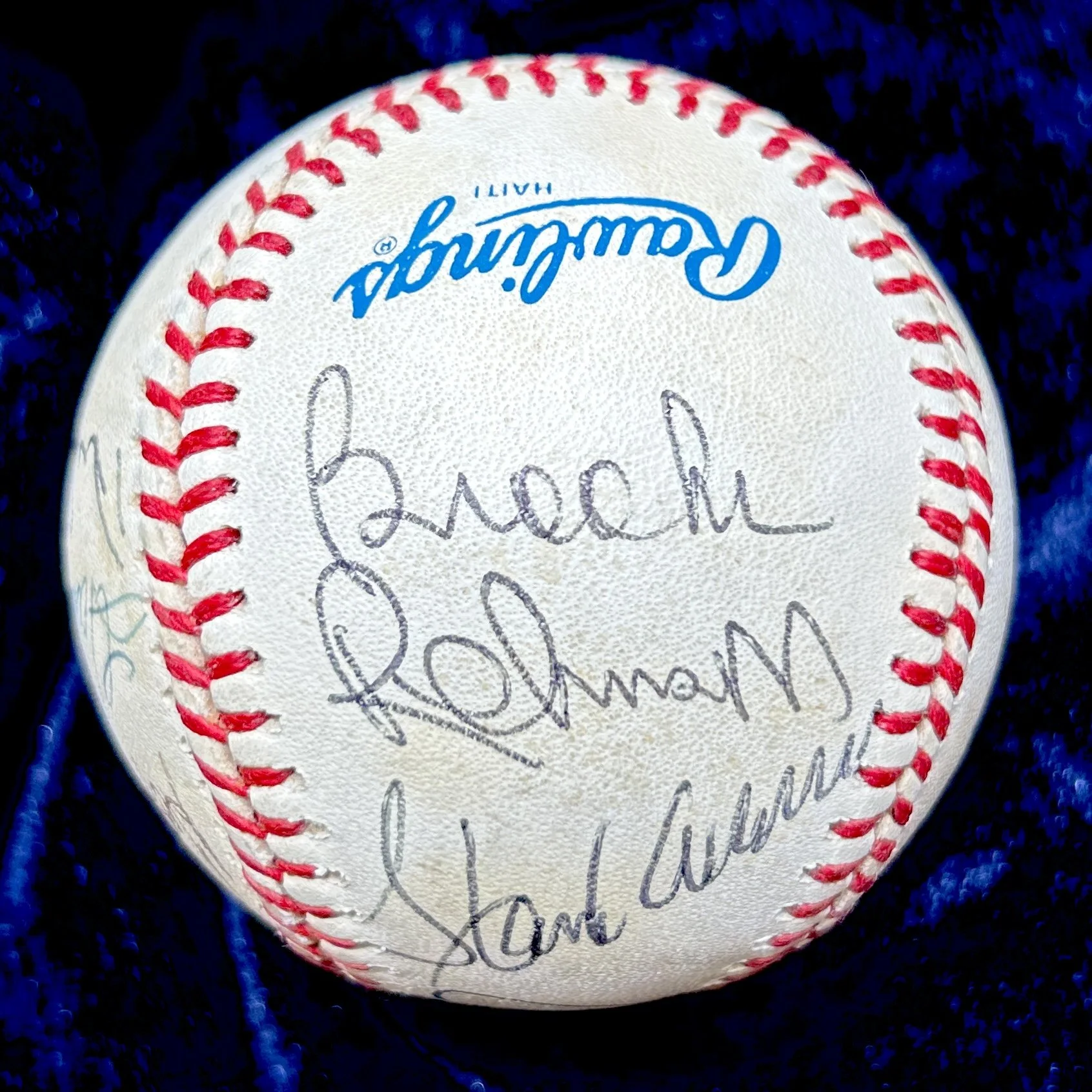 Hall of Famers Signed Official American League Baseball. Mantle, Snider, Kaline, Feller, Aaron. PSA
