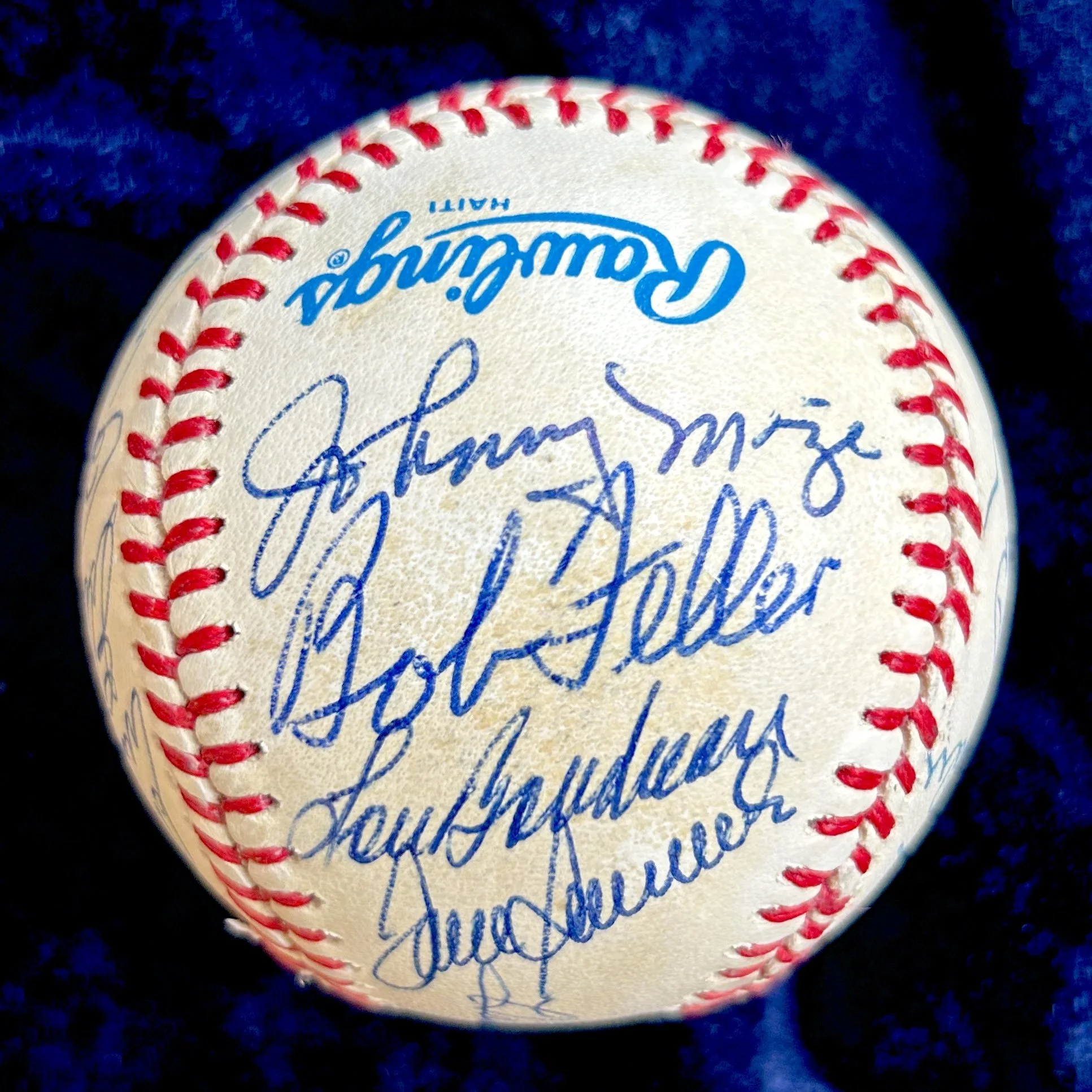 Hall of Famers Multi-Signed (18) Official American League Baseball. Koufax, Musial, Snider, Killebrew, Seaver, Mize. PSA