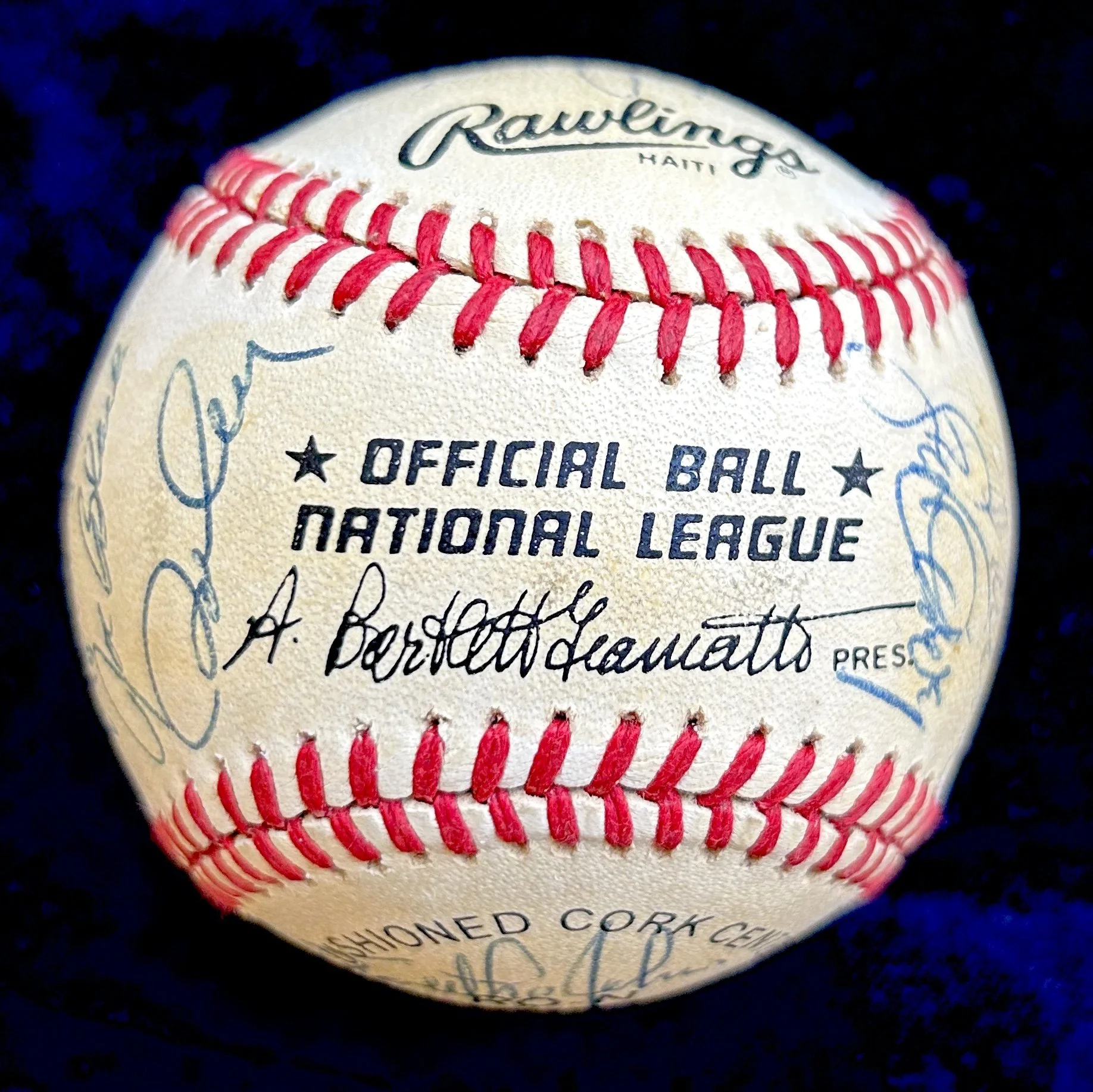Dodgers Greats Multi-Signed (24) Official National League Baseball. Sandy Koufax, Leo Durocher. PSA