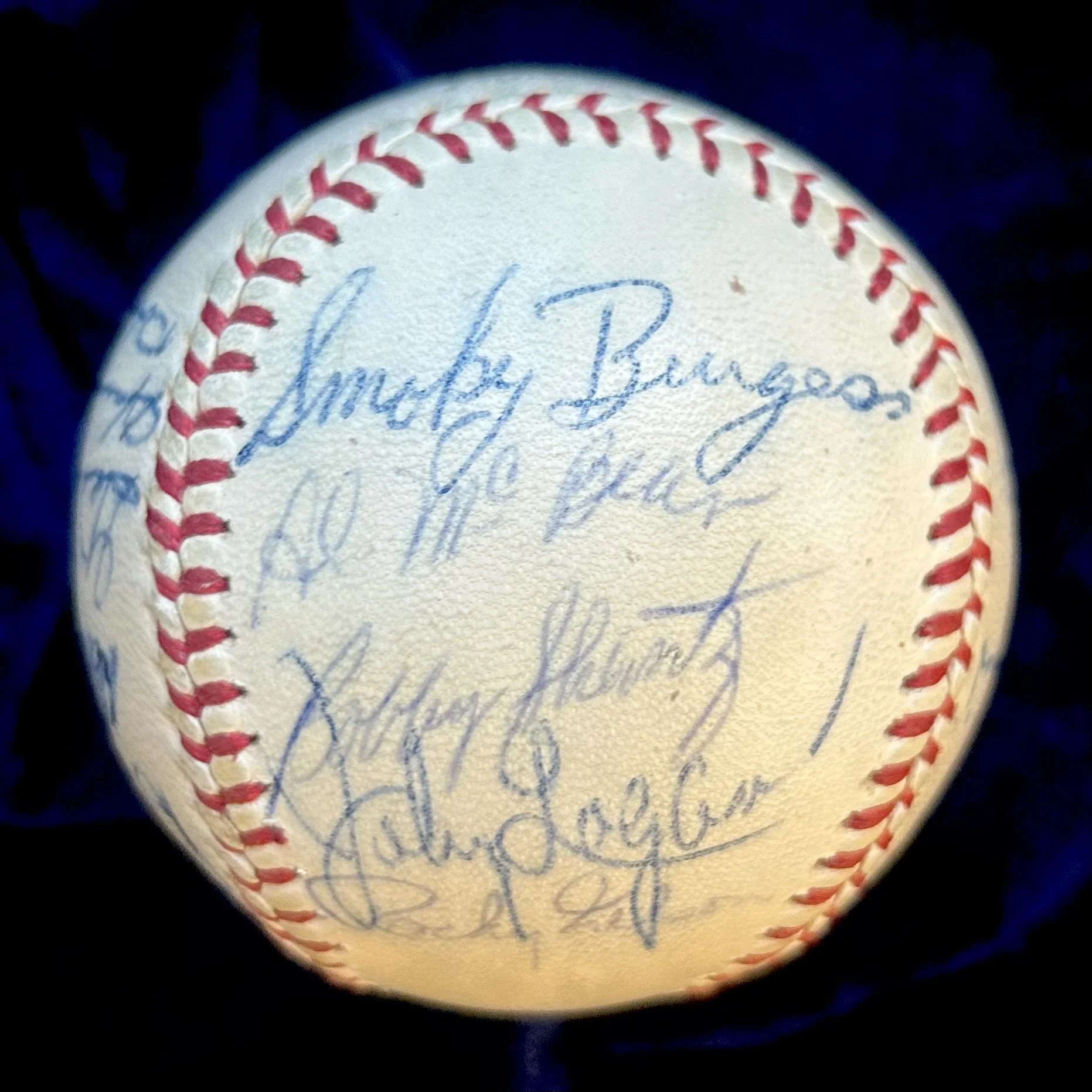 1961 Pittsburgh Pirates Signed (21) Official National League Baseball. Roberto Clemente, Don Hoak, Bob Friend, Bill Virdon, Clem Labine, Smoky Burgess. PSA