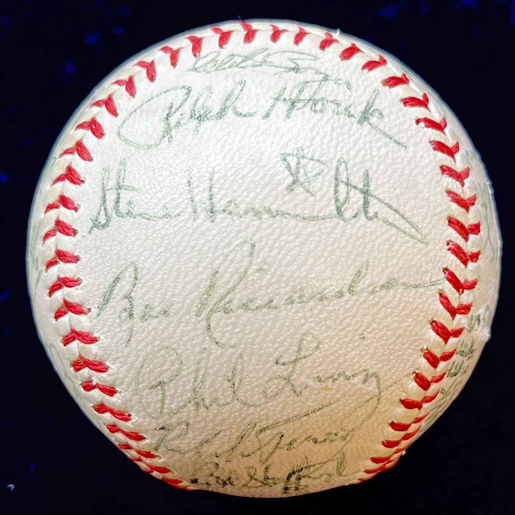 1962 New York Yankees World Champions Team Signed Official Little League Baseball.
