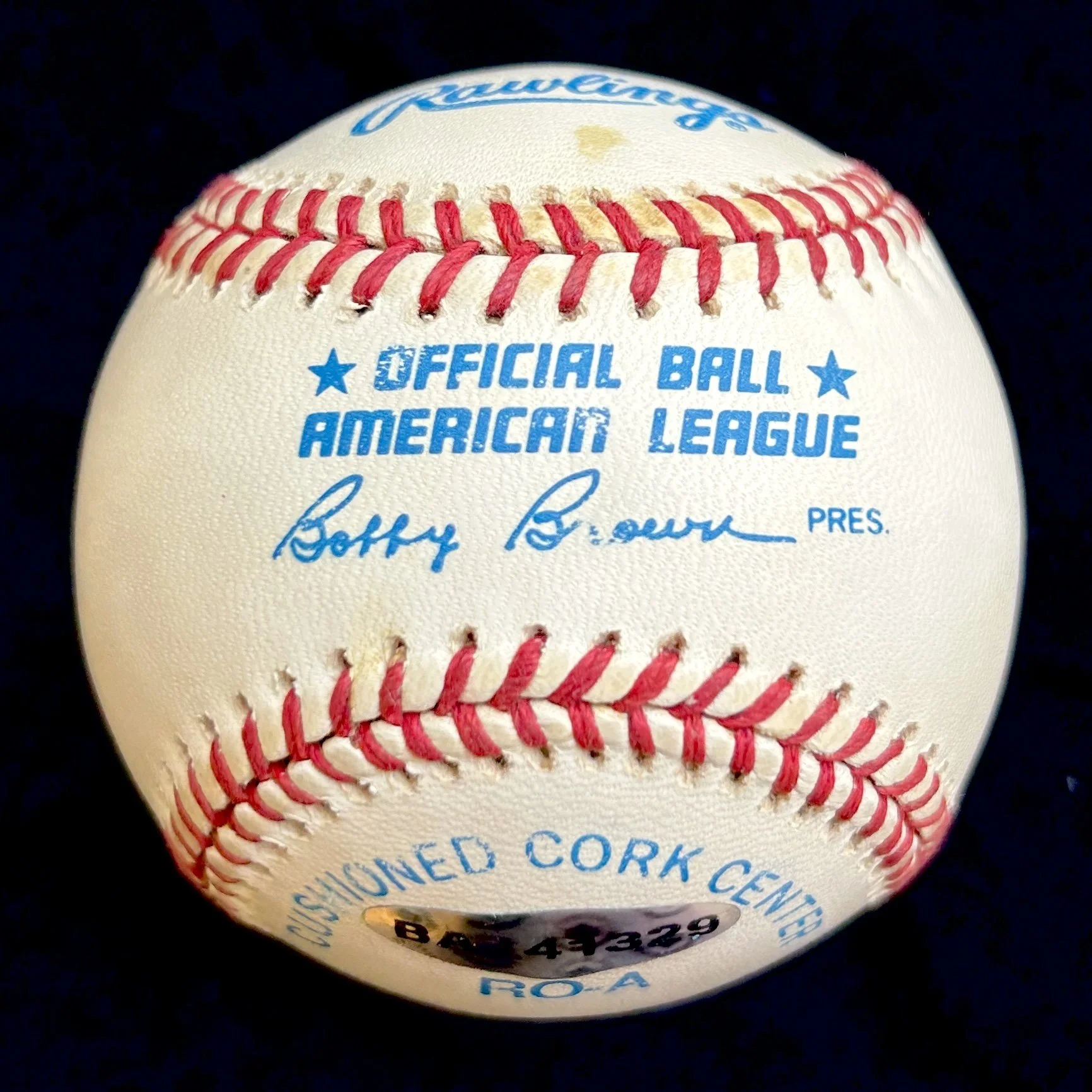 Mickey Mantle Signed Official American League Baseball. UDA