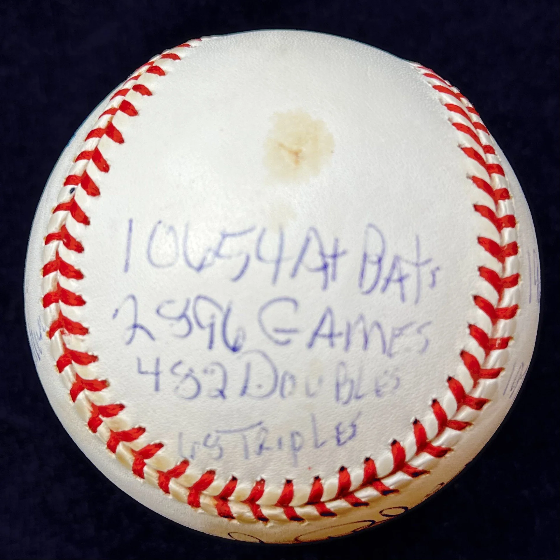 Brooks Robinson Signed 15 Stat Inscription Official American League Baseball. /1000. Brooks Robinson Sticker.