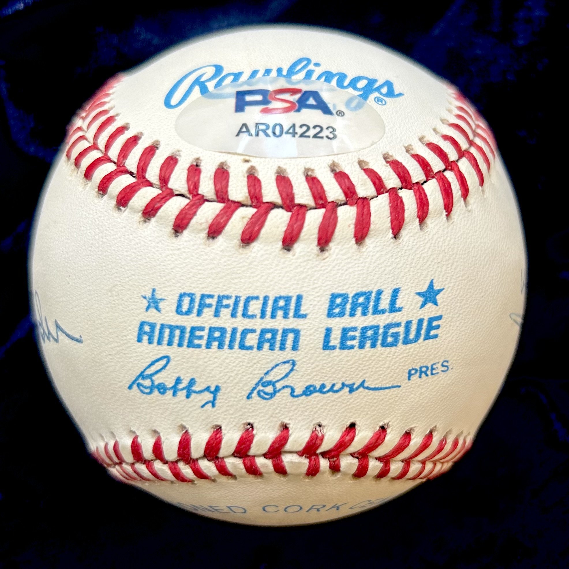 Mickey Mantle, Willie Mays, and Duke Snider Official Major League Multi-Signed Baseball. PSA