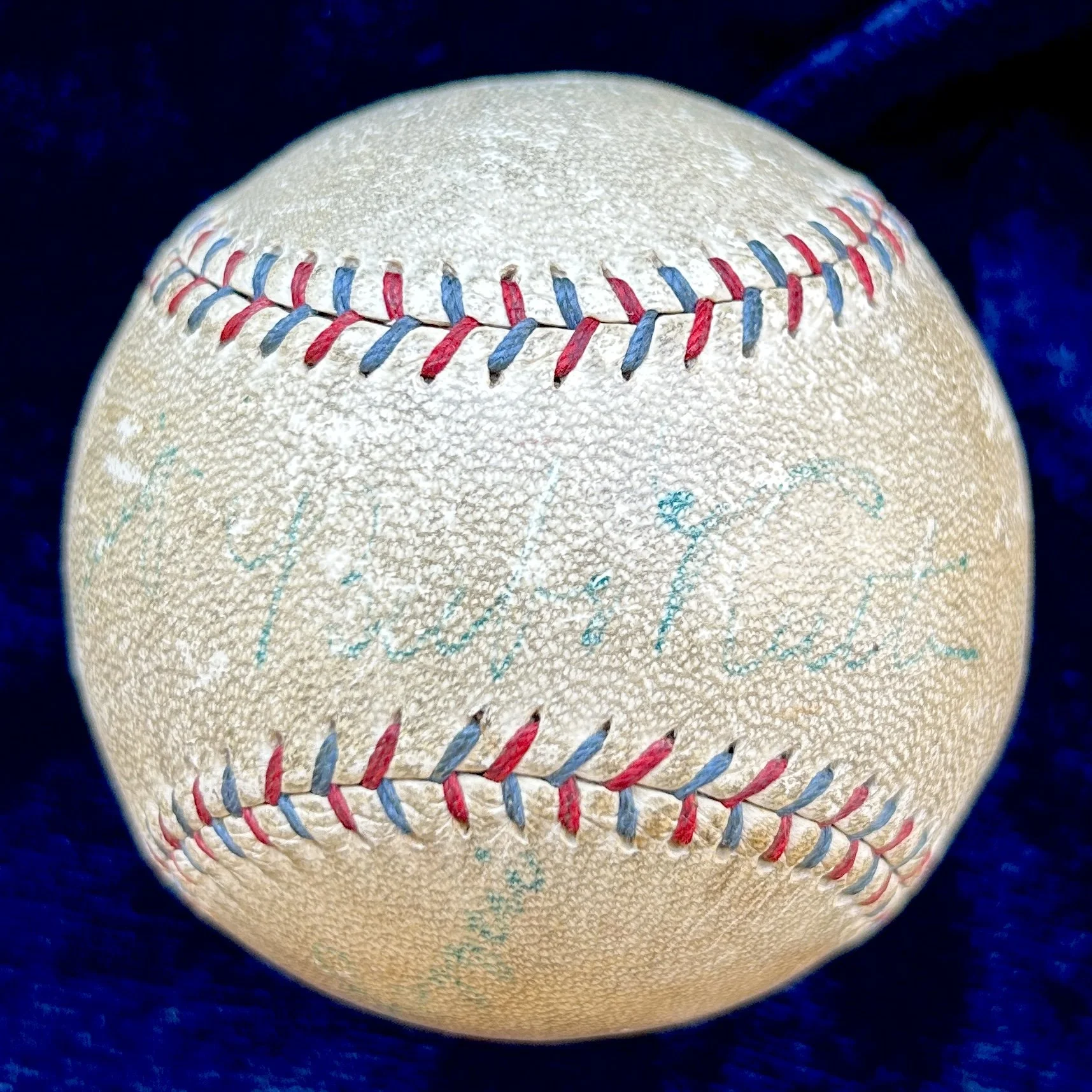 1930 New York Yankees Signed (8) Official American League Baseball. Babe Ruth, Lou Gehrig. JSA