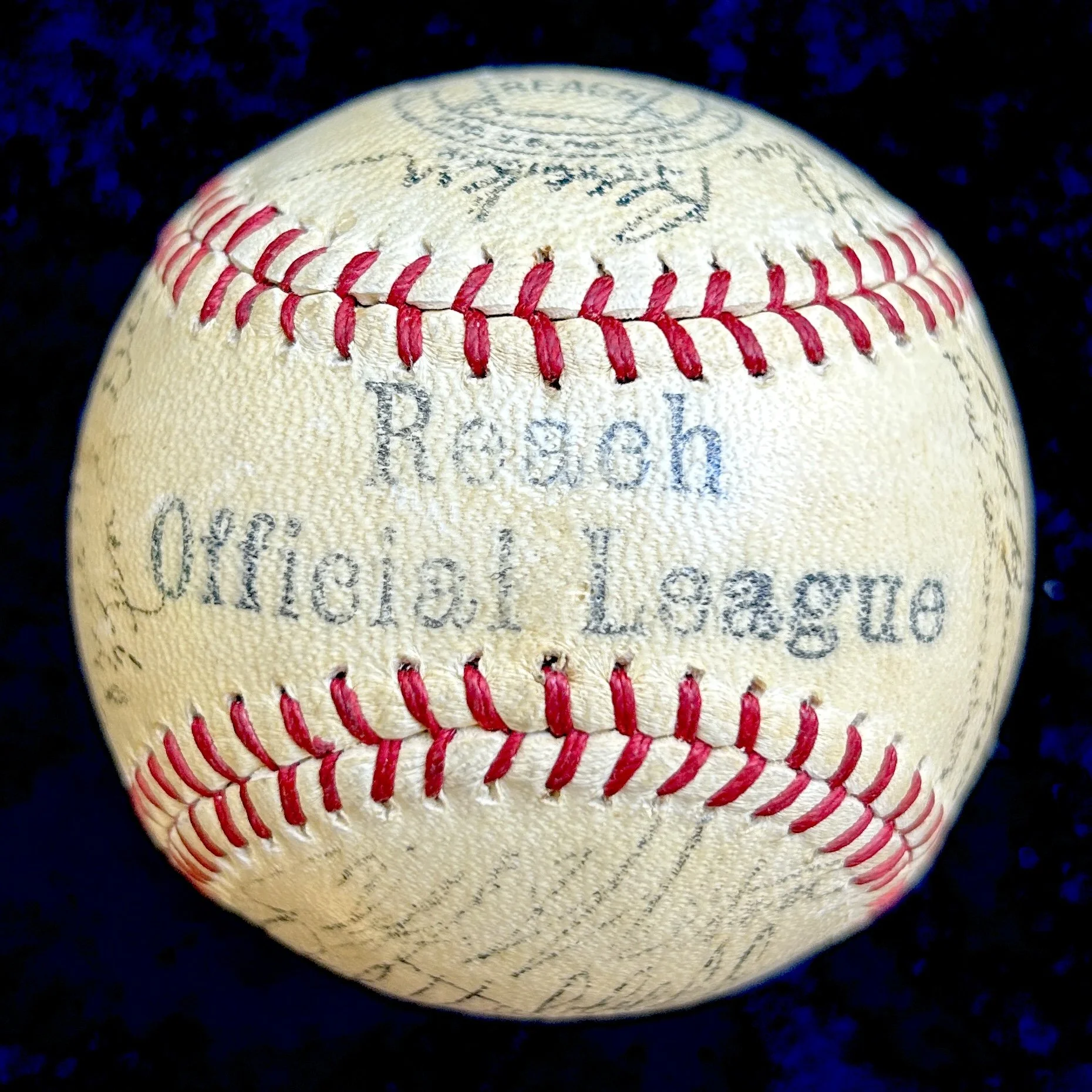 1941 New York Giants Team Signed (25) Official League Baseball. Mel Ott, Carl Hubbell, Gabby Hartnett. PSA