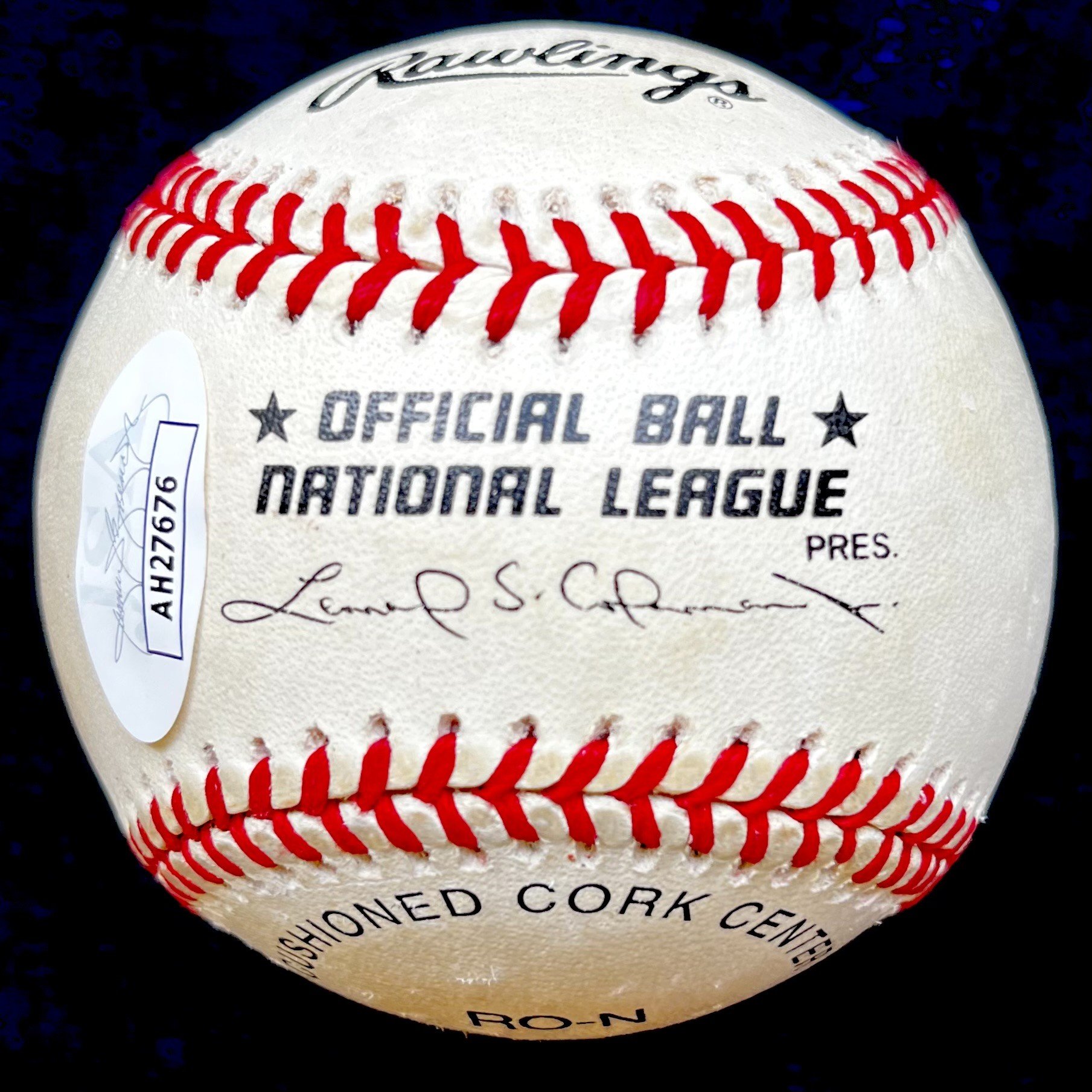 DRAFT Pete Rose Signed "#4256" Official National League Baseball. JSA