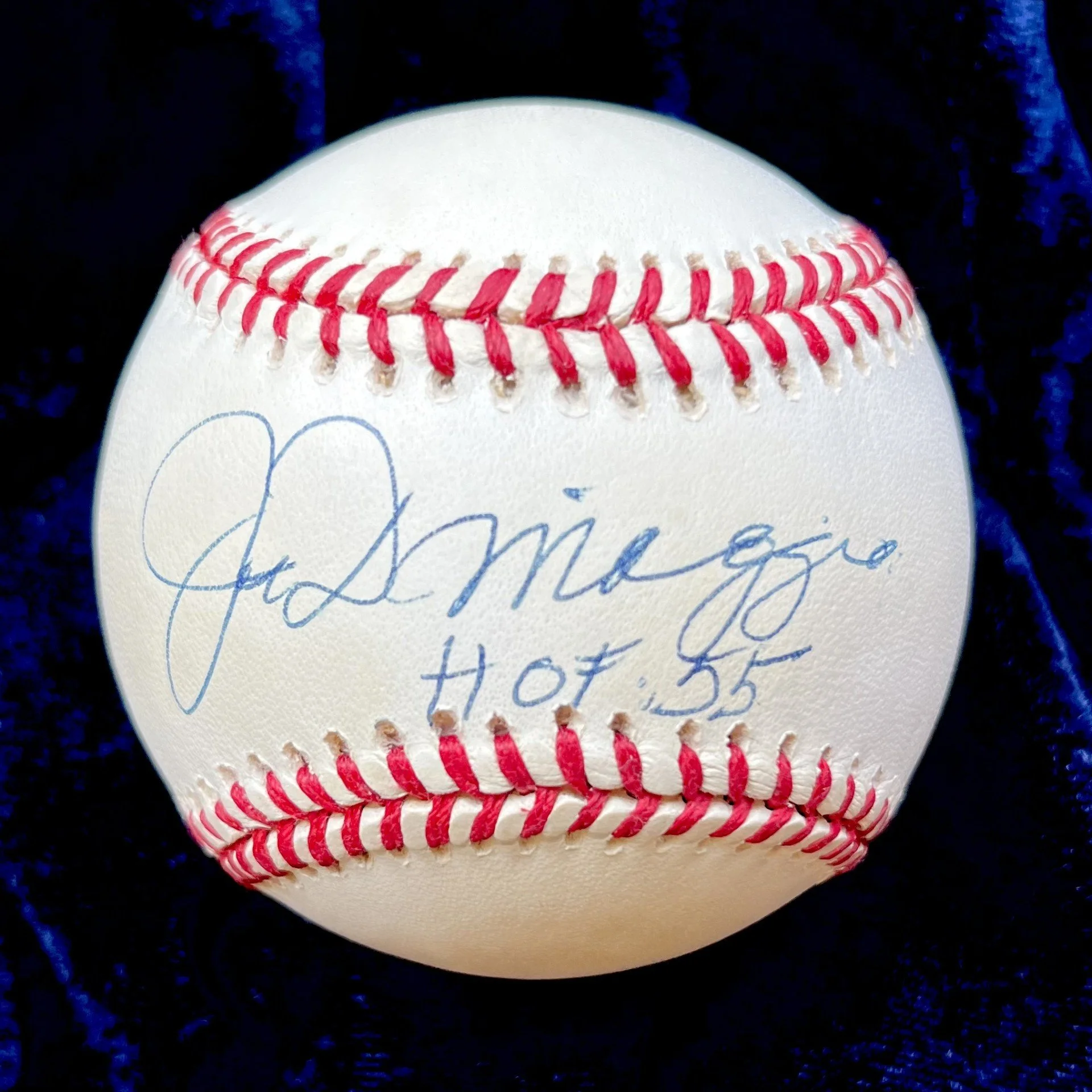 Joe DiMaggio “HOF 55” Signed Official American League Baseball. JSA