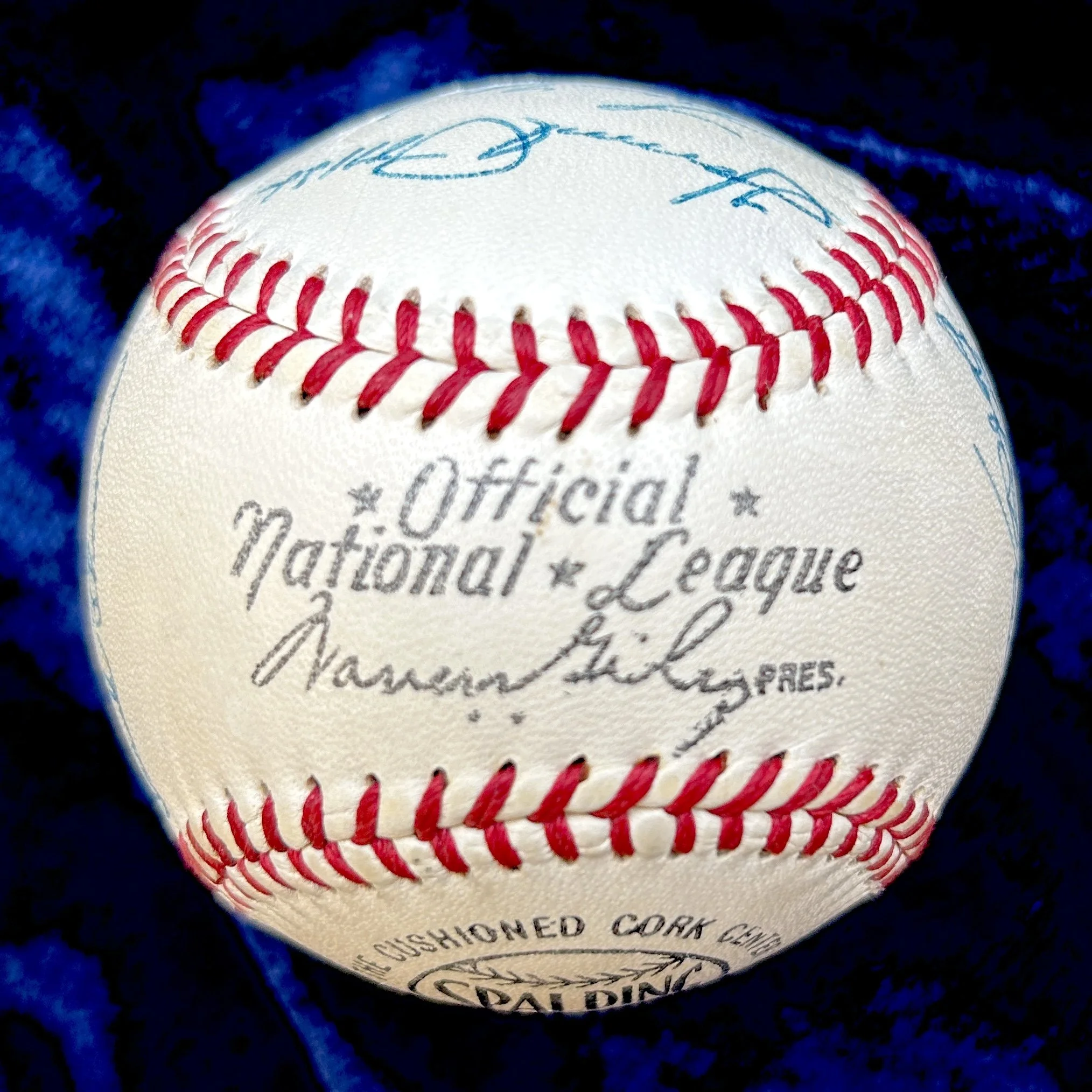 1956 Pittsburgh Pirates Signed (20) Official National League Baseball. Clemente. Beckett