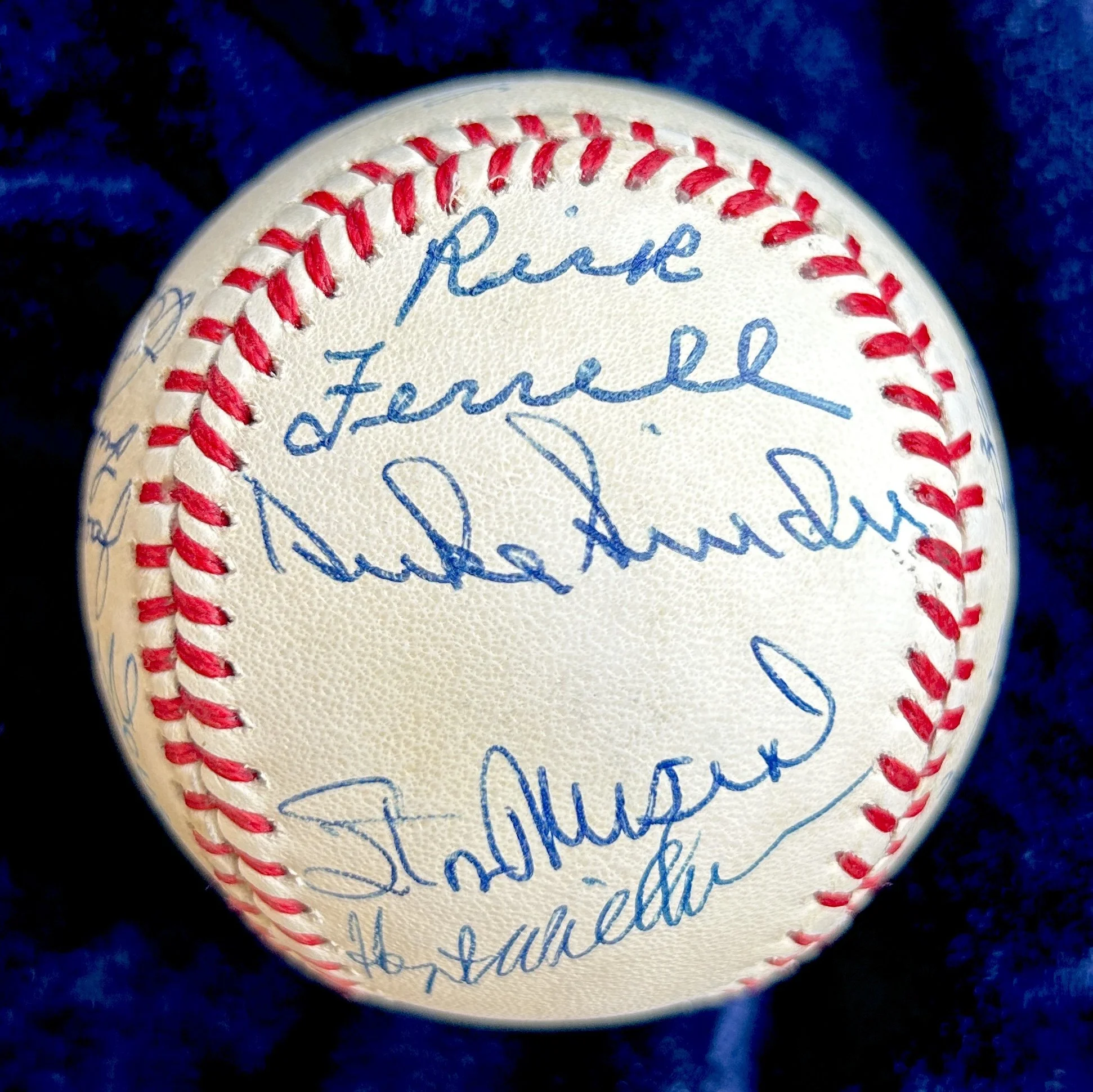 Hall of Famers Multi-Signed (18) Official American League Baseball. Koufax, Musial, Snider, Killebrew, Seaver, Mize. PSA