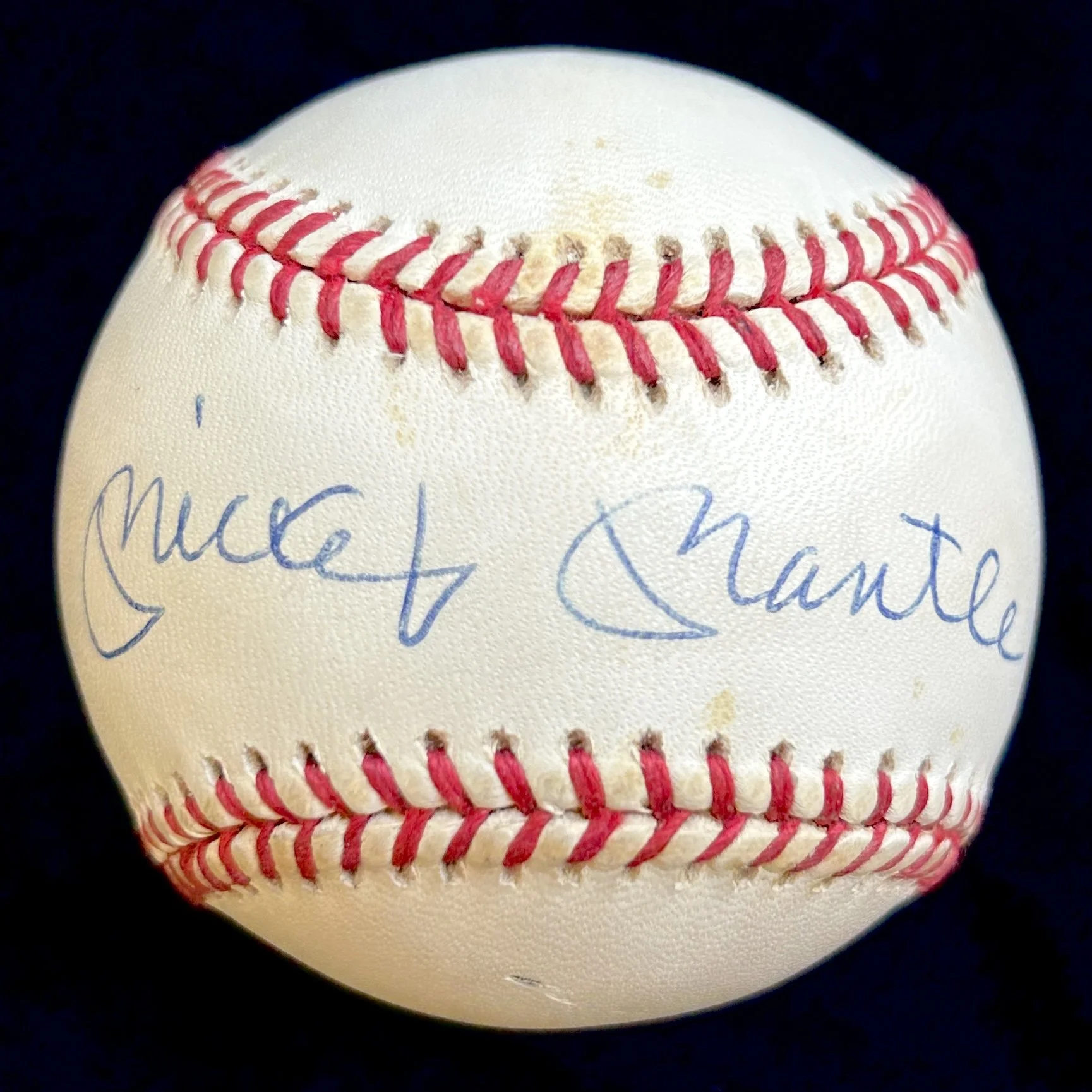 Mickey Mantle Signed Official American League Baseball. UDA