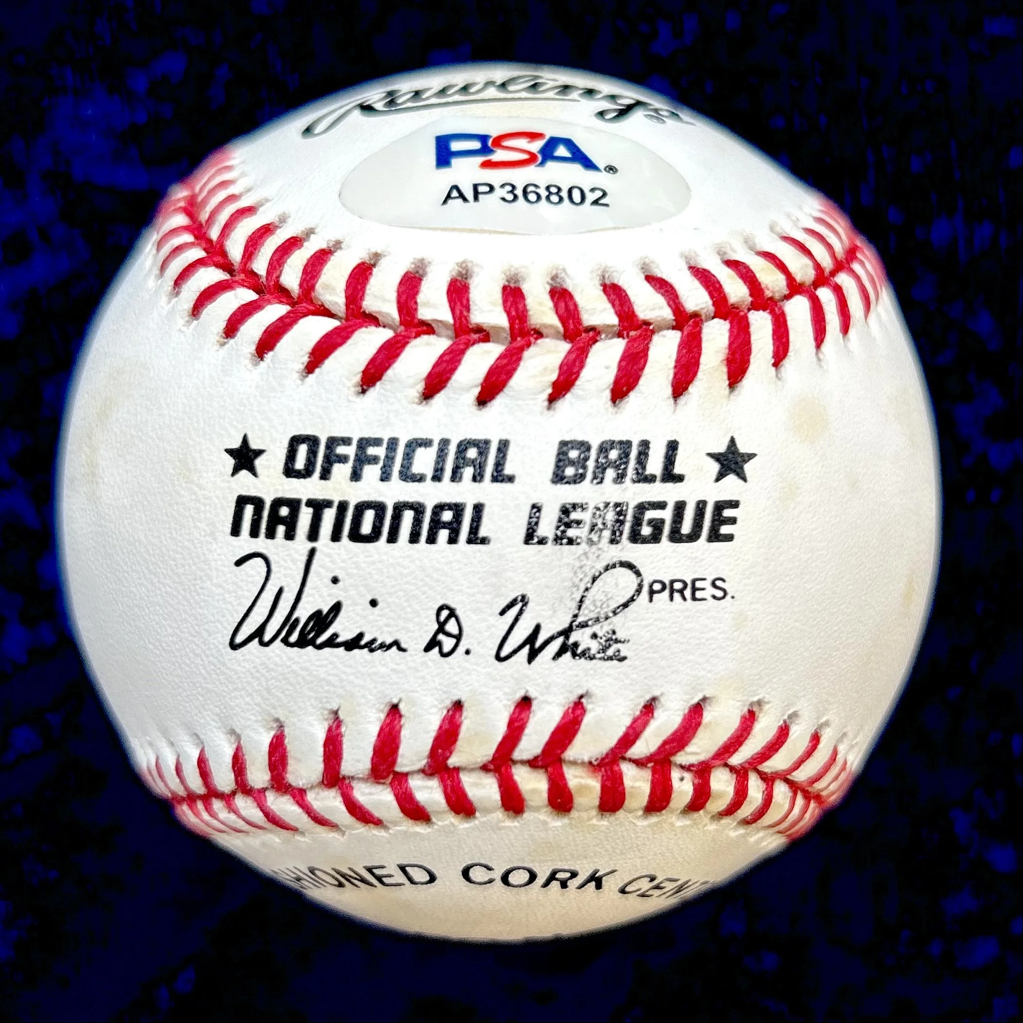 Orlando Cepeda Signed “MVP 67” Official National League Baseball. PSA