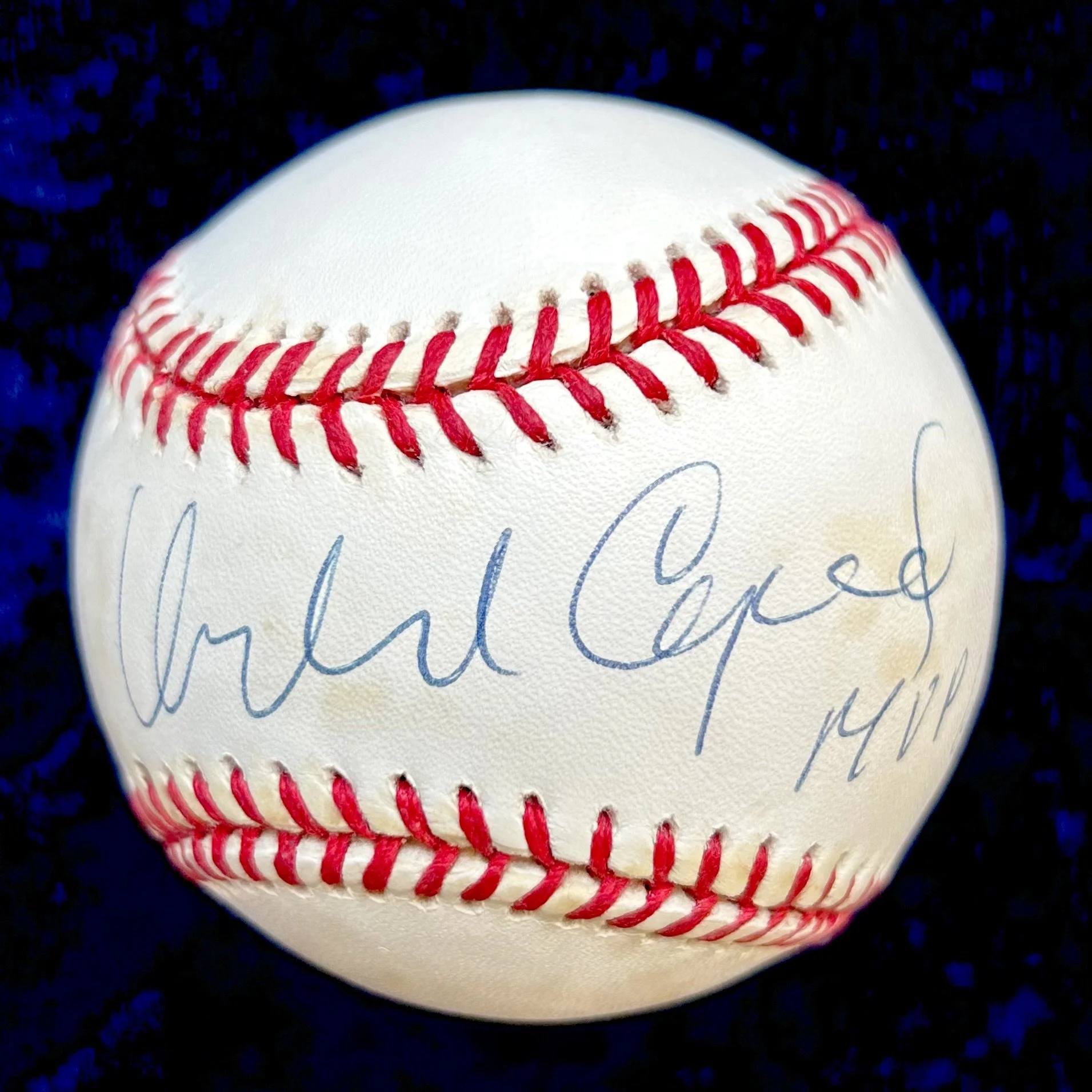 Orlando Cepeda Signed “MVP 67” Official National League Baseball. PSA