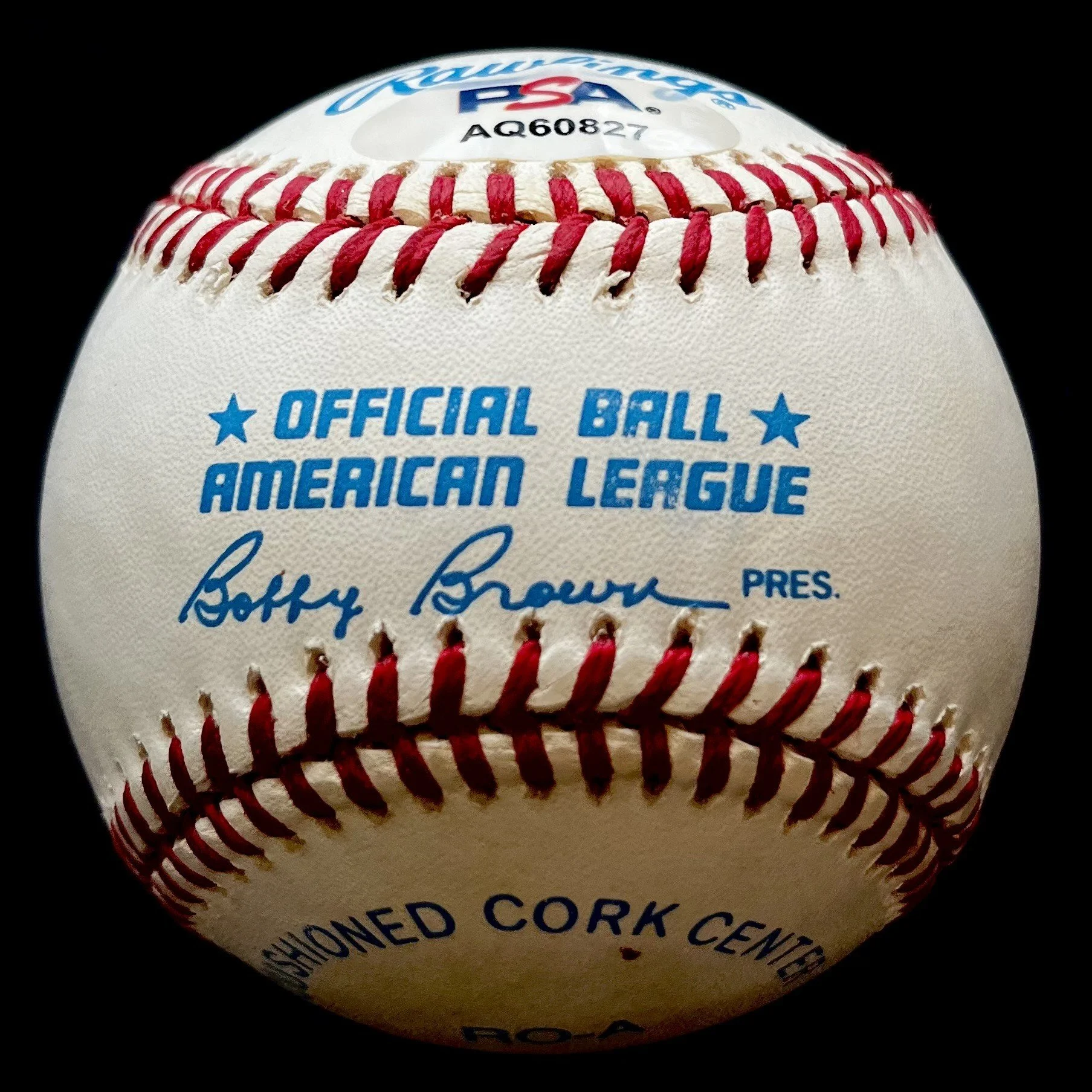 Al Kaline  Signed Official American League Baseball. PSA