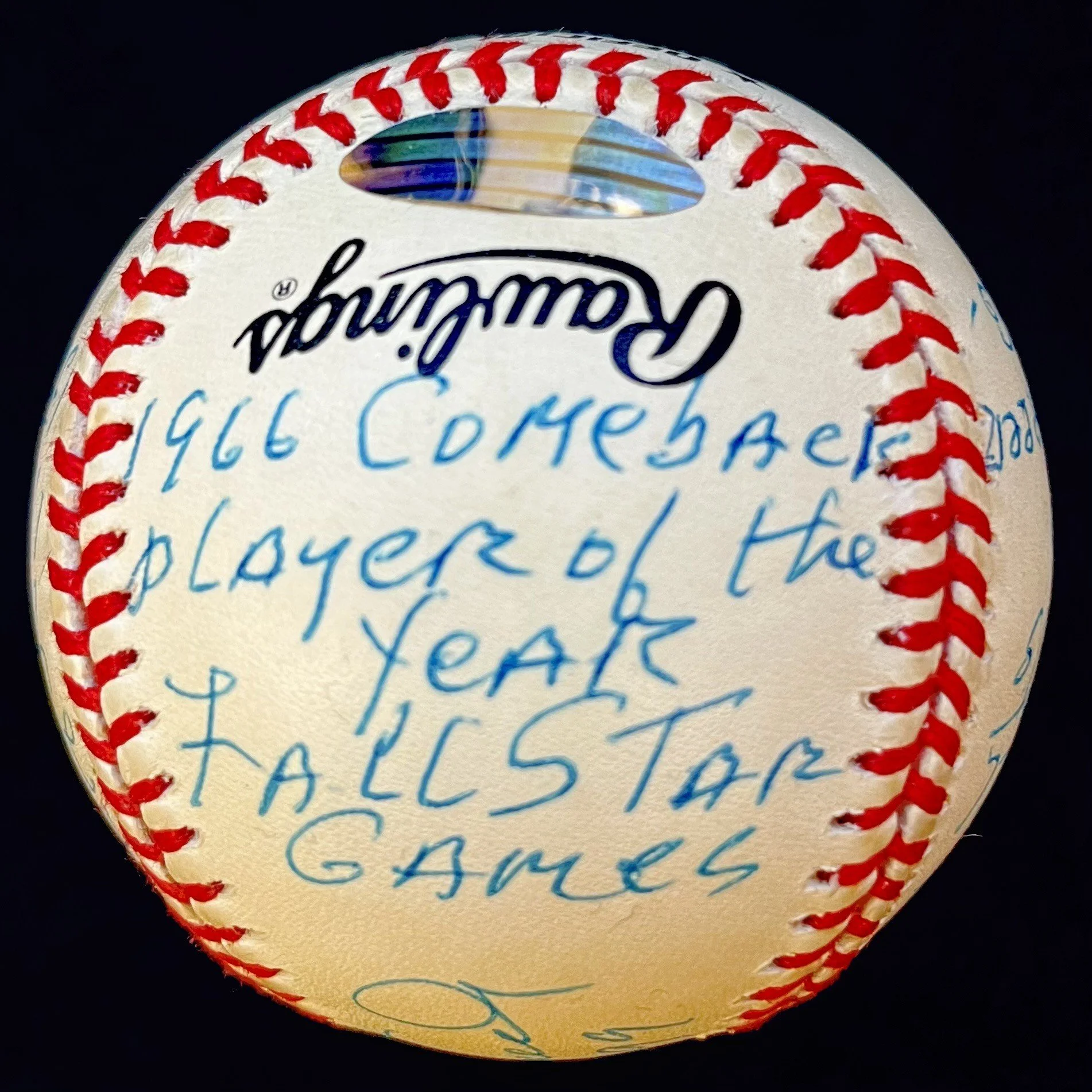 Orlando Cepeda Signed "HOF 99" 16 Stat Inscription Official National League Baseball. Steiner